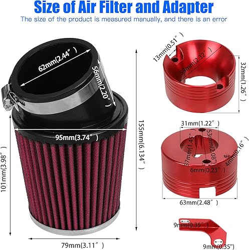 Miniatura 5 de YOXUFA Filtro de aire de escape encabezado silenciador etapa 2 Asamblea para Predator 420cc 301cc 389cc GX390 GX270 8hp 13hp Mini Bike Go Kart Golf