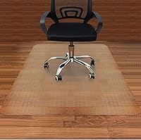 Vista 8 de AiBOB Tapete para silla para suelo de madera dura, 36 x 48 pulgadas, tapete para silla de escritorio para suelos de madera y azulejos, tapetes