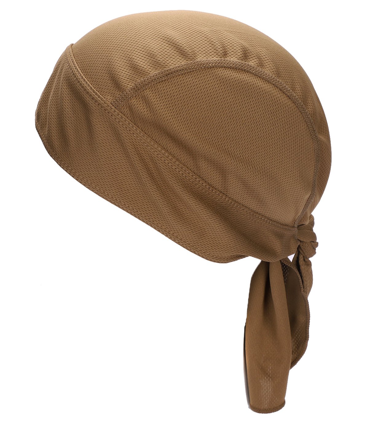 Breathable Quickly Dry Skull Cap Sweat Absorbing Bandana Headscarf Pirate Headwear Anti-UV Head Protection Headband Sports Hiking Skating Cycling Running Riding Head Wrap (Brown)