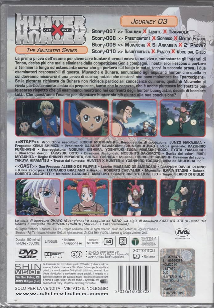 HUNTER×HUNTER Volume 3 DVD Amazon.com: Hunter x Hunter Set 3 Standard Edition (DVD