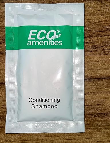 Miniatura 6 de ECO Sachet - Artículos de tocador envueltos individualmente, champú y acondicionador a granel de tamaño de viaje, 2 en 1, 0.3 fl oz (100 unidades)