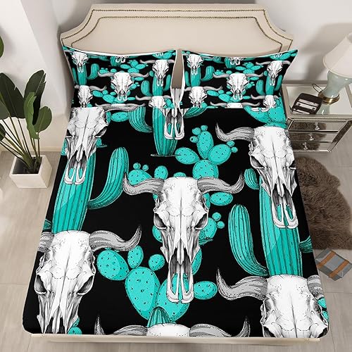 Miniatura 9 de Erosebridal Juego de sábanas geométricas onduladas tamaño Queen, juego de sábanas étnicas doradas y negras en forma de abanico con plumas