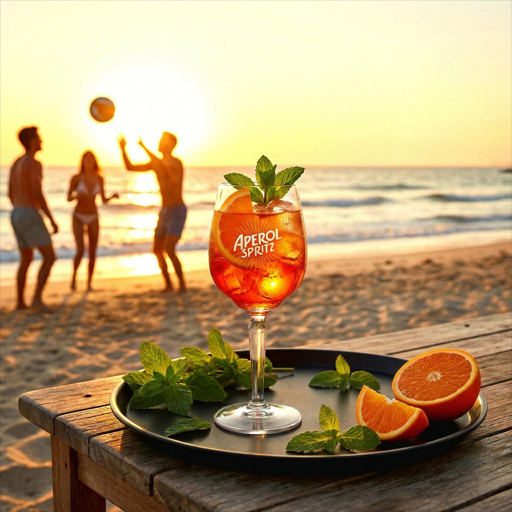 Lot de 6 verres à vin/verres à cocktail Aperol Spritz