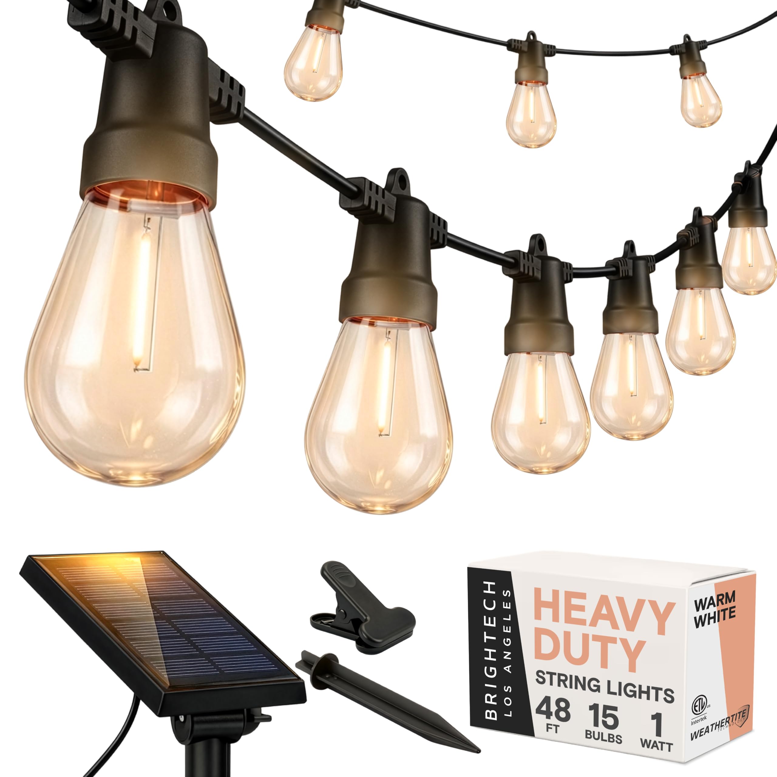 Brightech Ambience Pro Solar Outdoor String Lights