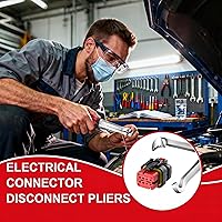 Vista 7 de Herramienta de extracción de conectores eléctricos, herramienta de terminal de cable duradero para reparación automotriz, alicates de desconexión