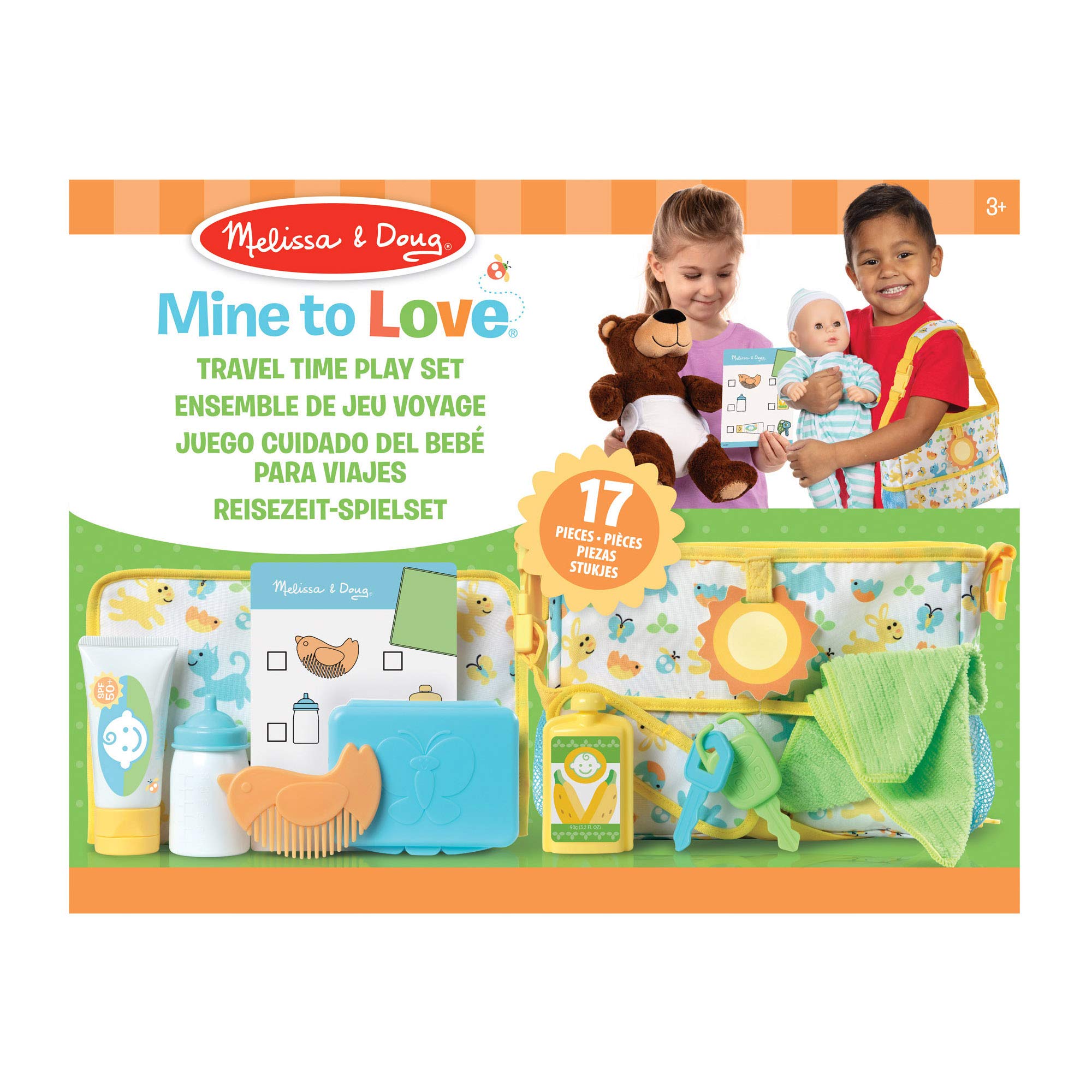 Melissa & Doug 41707 Travel Time zestaw do zabawy dla lalek, wielokolorowy