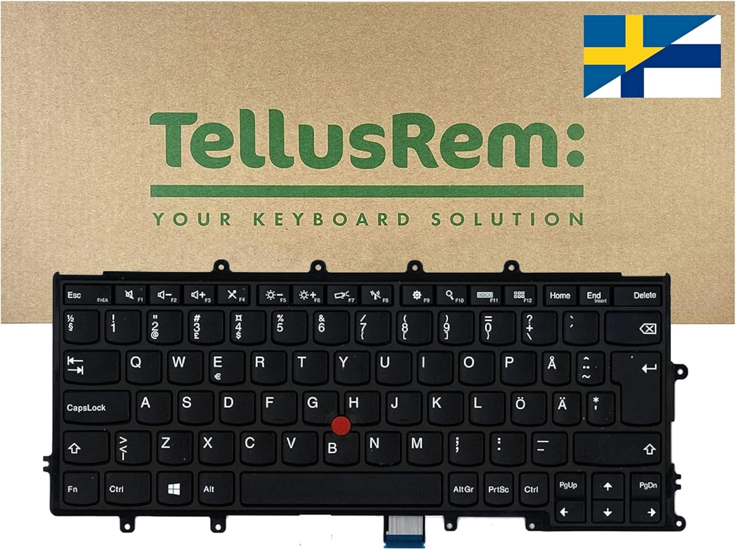 Replacement Swedish – Finnish Non-Backlit Keyboard for Lenovo Thinkpad X230s X240 X240S X240I X250 X260 X270