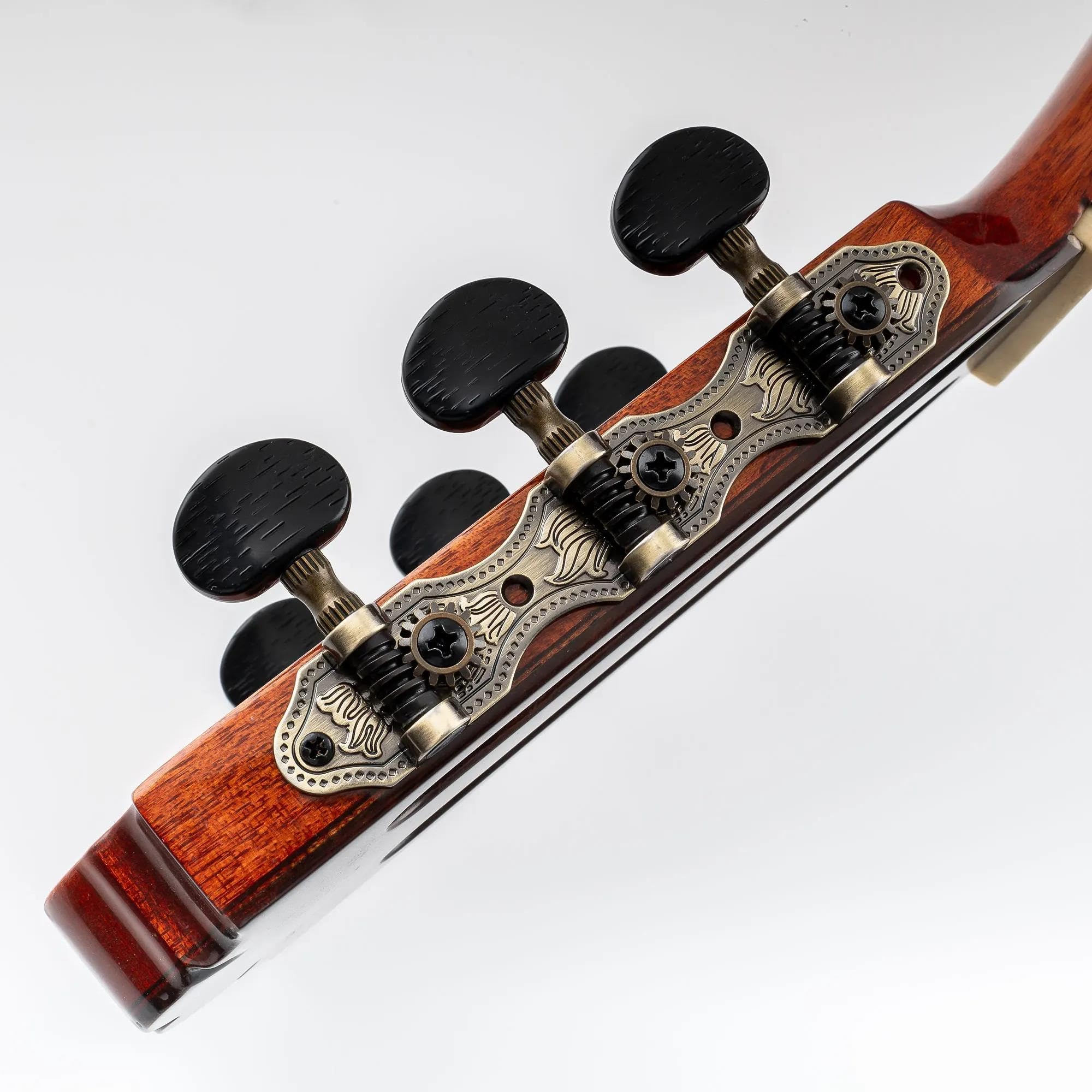 Professionale Tuning Piroli Per Chitarra Set Di Meccaniche Per Accordatori Chitarra Classica 3X3 Amanti Della Musica(Brass)