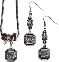 Vista 9 de Siskiyou Sports NCAA womens Euro Bead Earrings and Necklace Set