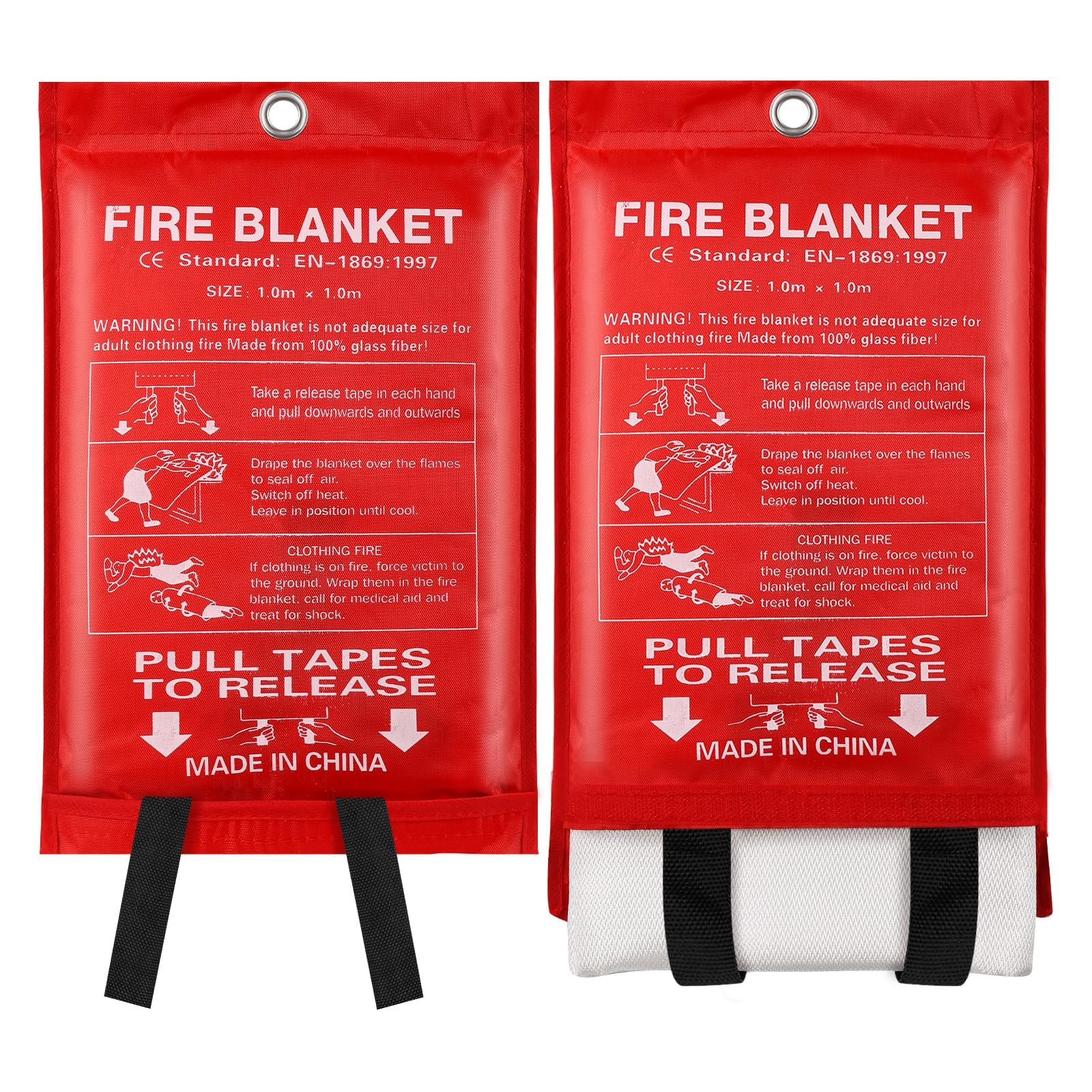 Amazon.com : SEXIEGE Emergency Fire Blanket for Home Kitchen – 2