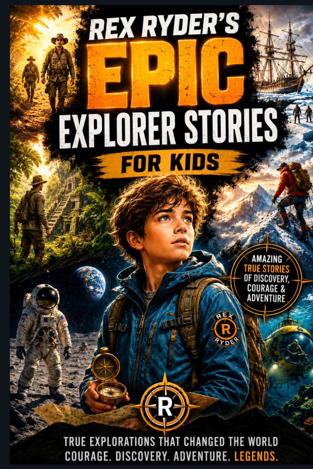 Rex Ryder's Epic Explorer Stories for Kids: 10 True Explorer Stories of Discovery, Adventure & Courage | Inspiring Real-Life Heroes for Ages 8–12 (Rex Ryder’s Survival Files)