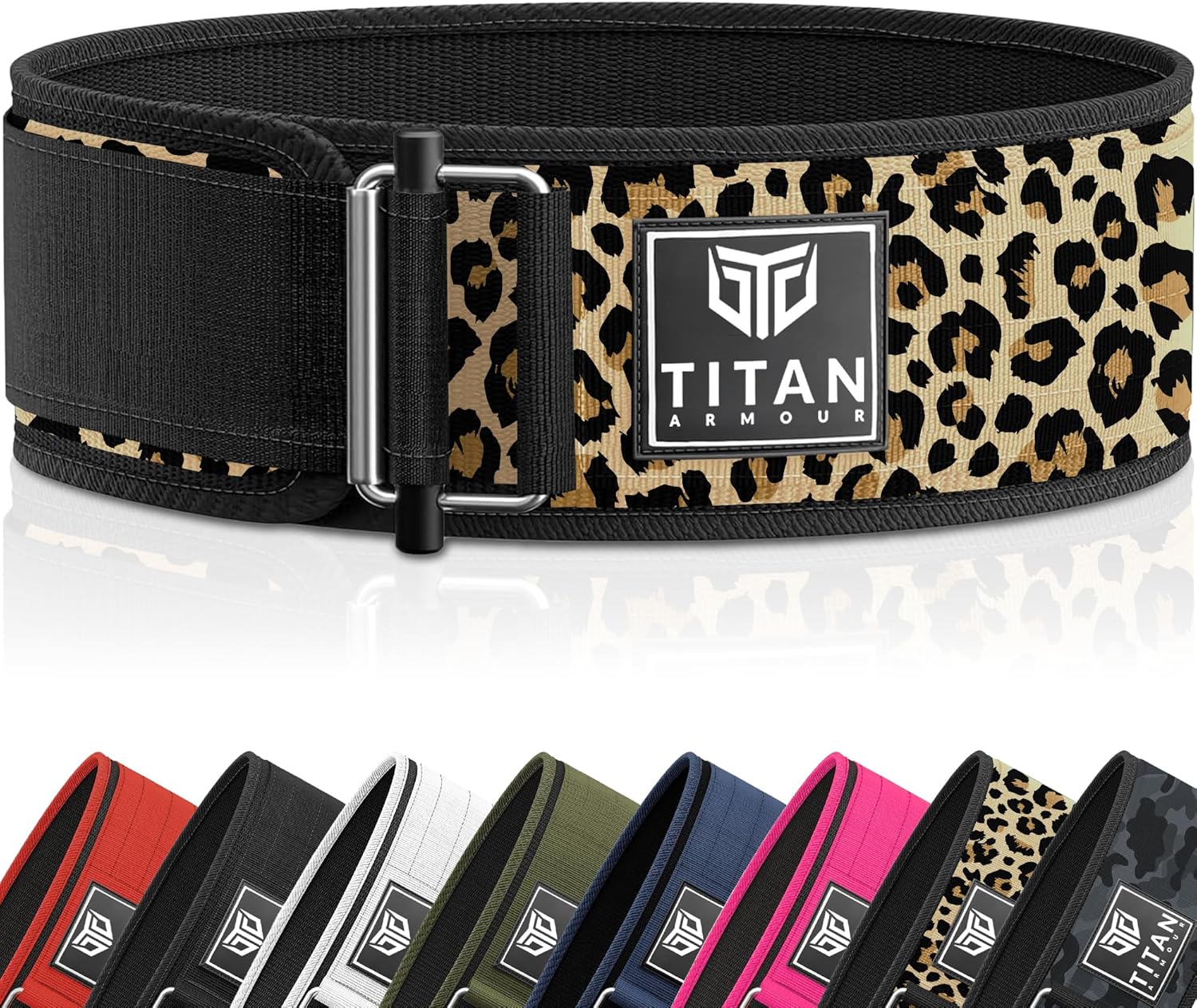 Cintura per sollevamento pesi autobloccante | Cinghie per sollevamento pesi incluse | Cintura da palestra per crossfit, powerlifting, stacchi, sollevamenti olimpici e squat | Per uomini e donne | Marchio del Regno Unito