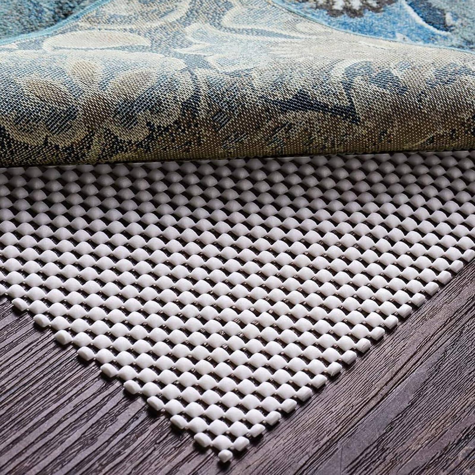PVC Sottotappeto Antiscivolo,Sottopiede per Tappeti,Sottofondo Antiscivolo Tagliabile,Sottotappeto Antiscivolo per Parquet,Riutilizzabile,Lavabile,per Cassetti,Materasso,Divano,Casa