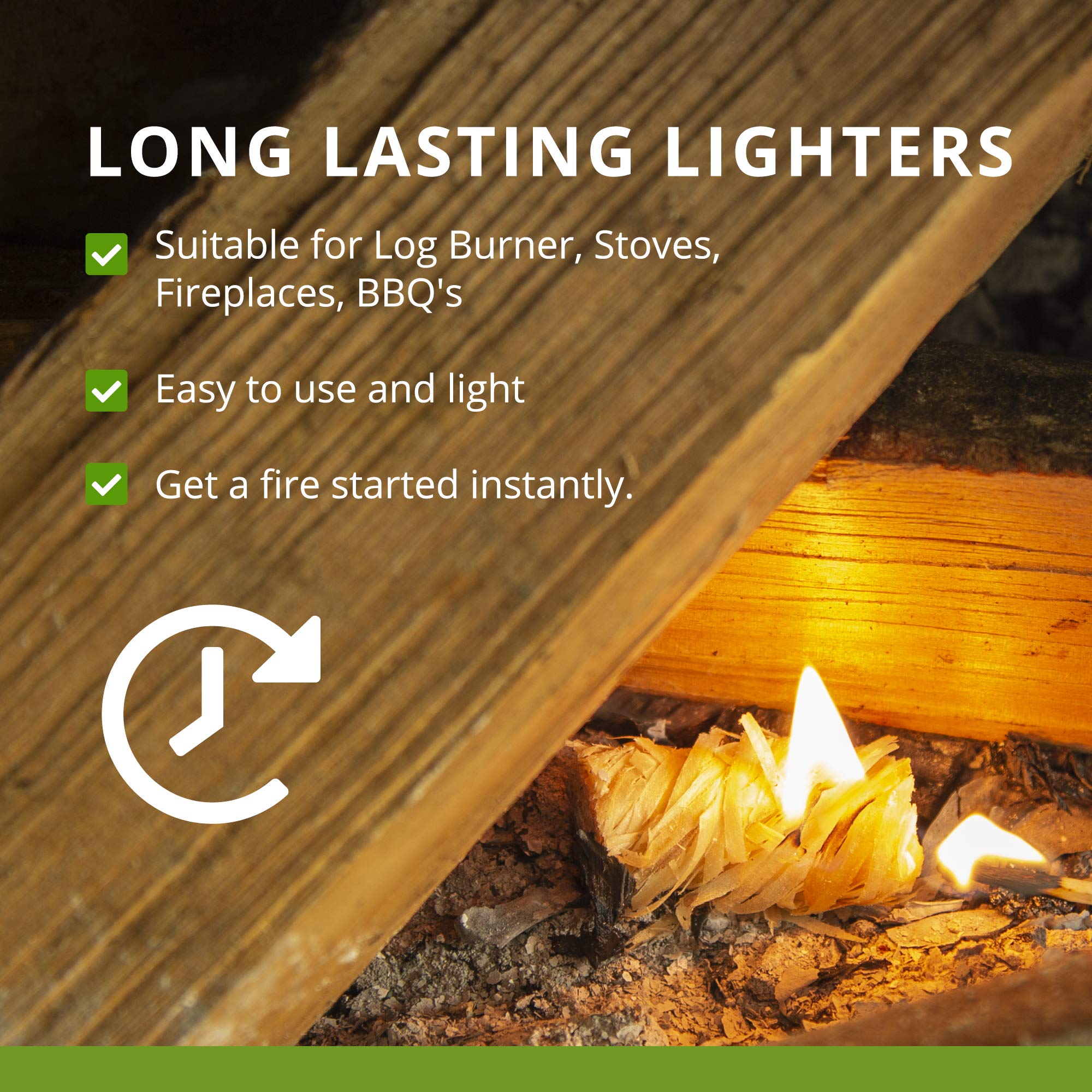 natural eco firelighters 50 Fire Starters For Lighting Lumpwood