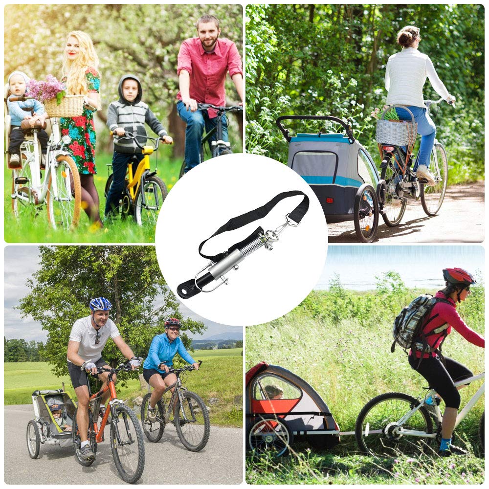 Attacco per Rimorchio Bici in Ferro Imorchio per Bicicletta Accoppiatore Gancio per Rimorchio per Bicicletta Gancio di Traino della Bicicletta Universale per Bicicletta Passeggino Rimorchio