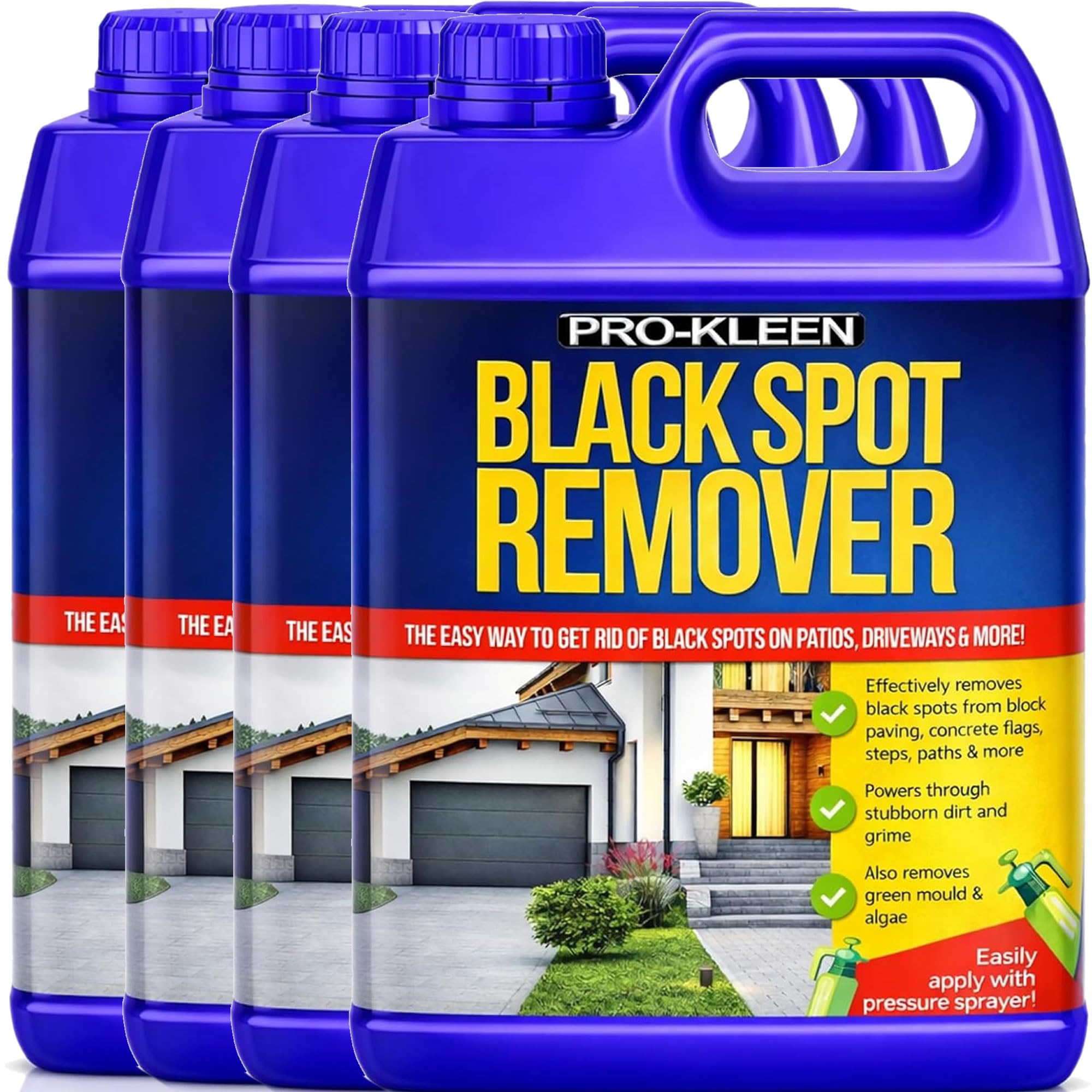 Pro-Kleen Powerful Black Spot Remover (20L) Removes Black Spots, Stains and Dirt - Liquid Cleaning Solution for Dirt and Grime, Use on Patios, Natural Stone, Indian Sandstone, Block Paving