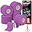 5 Rolls Kinesiology Tape, 2 inch x 16.4 Feet Waterproof Athletic Tape, Uncut Kinetic Tape, Muscle Tape, Sports Tape, Knee Tape for Exercise and Daily Use - Purple