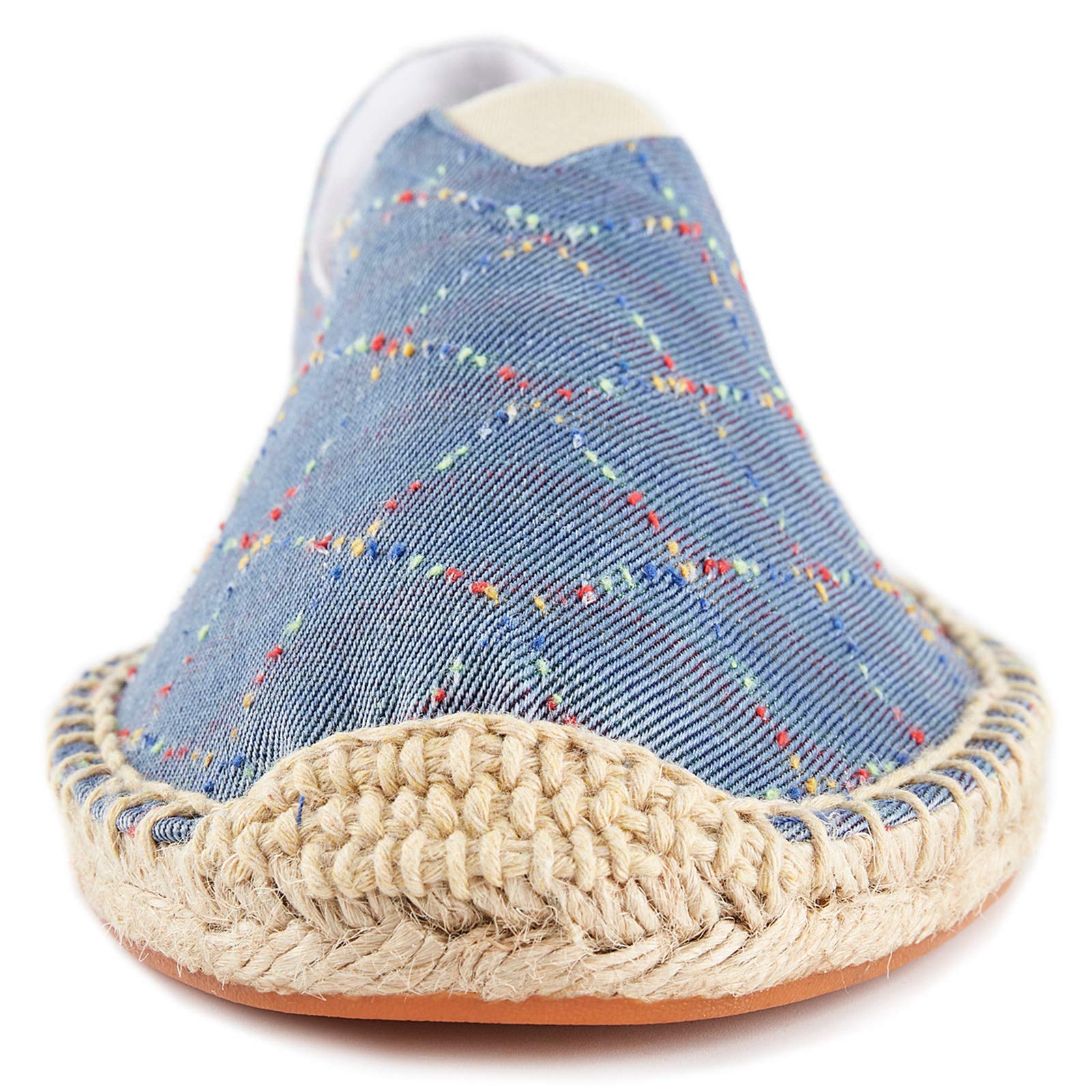Espadrilles Plates en Toile décontractées Carreaux pour Hommes