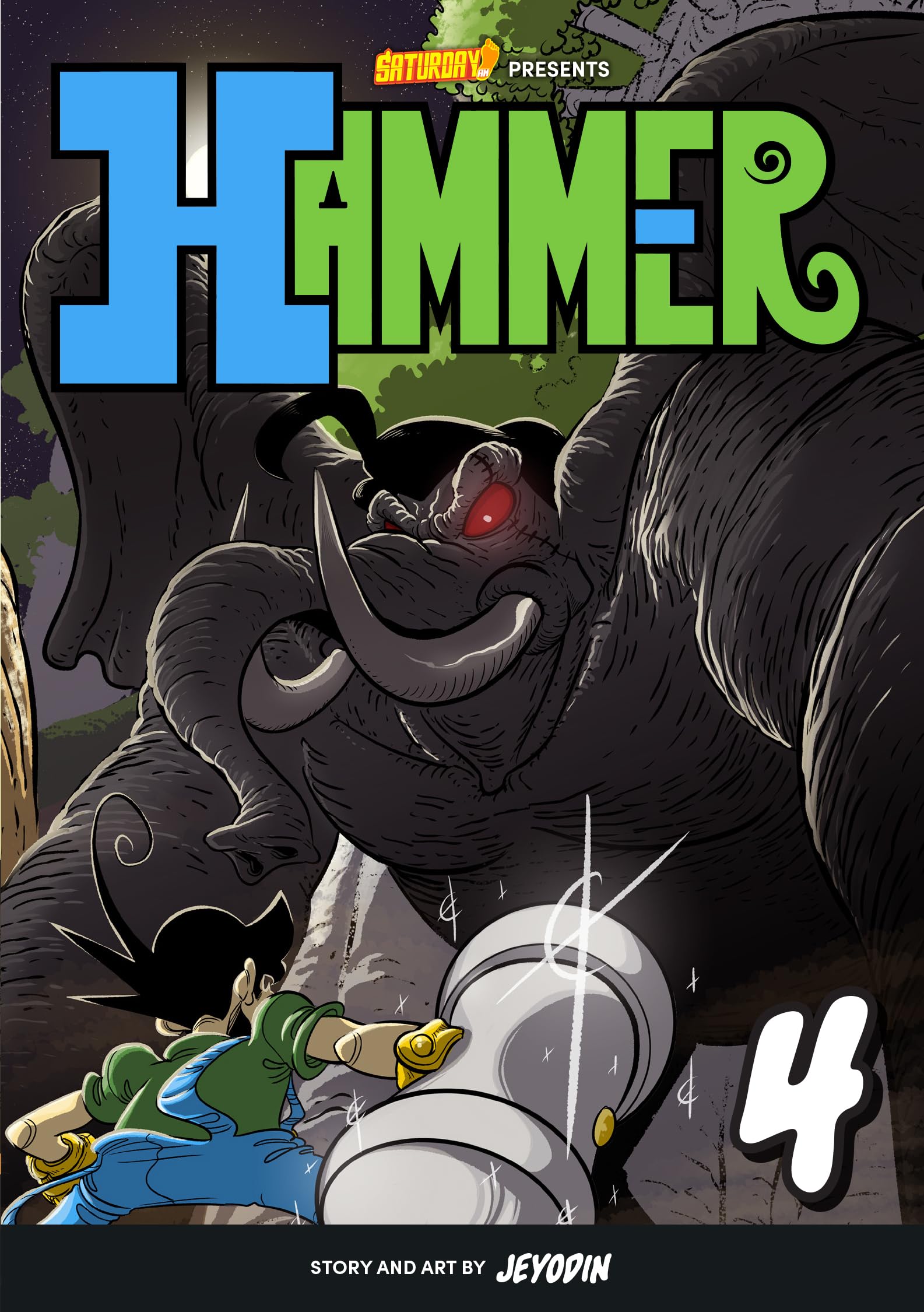 Hammer, Volume 4: Stud vs. The Jungle King (4) (Saturday AM TANKS / Hammer)