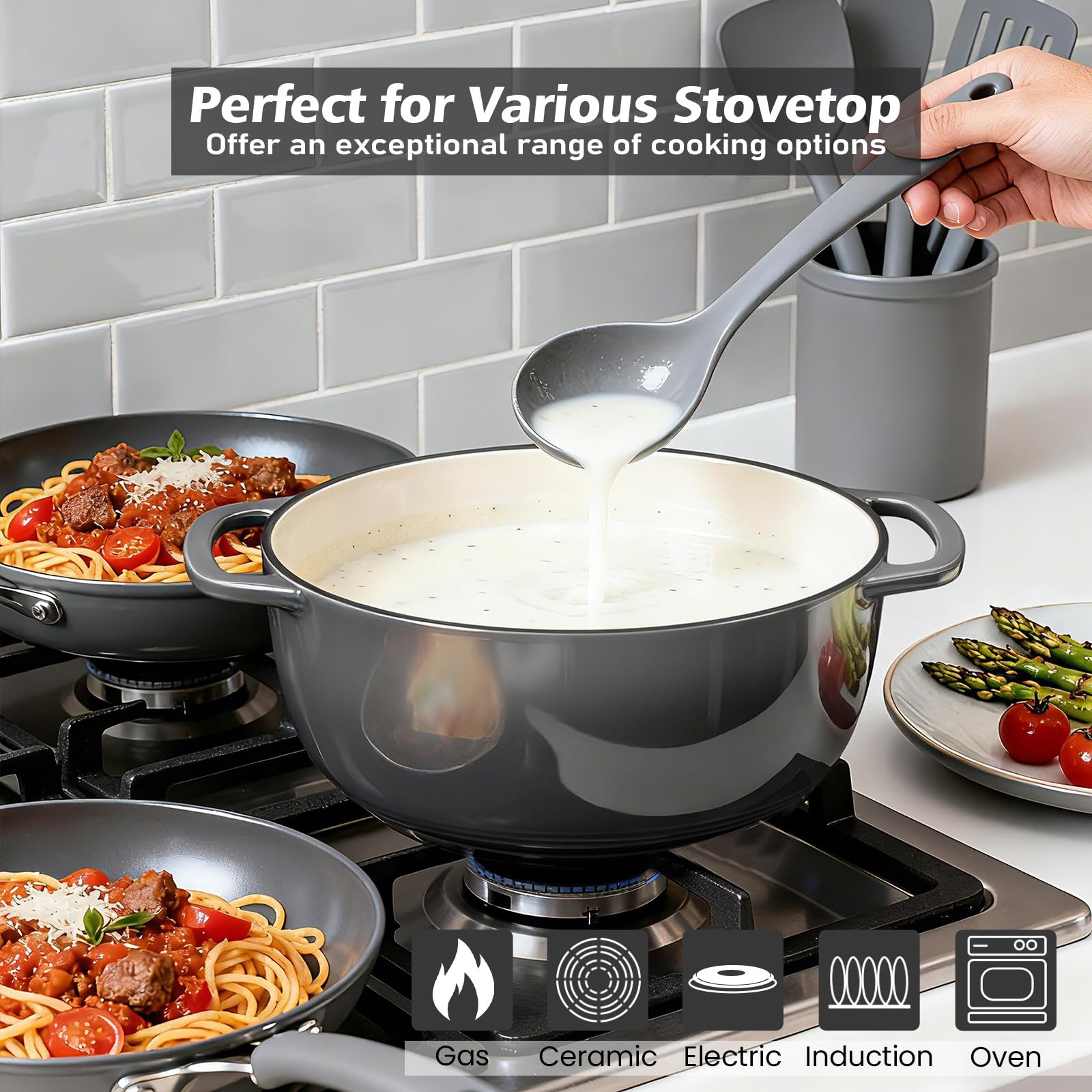Umite Chef 6QT Dutch Oven - Bread Baking & More -5 Umite Chef 6QT Dutch Oven - Bread Baking & More -5