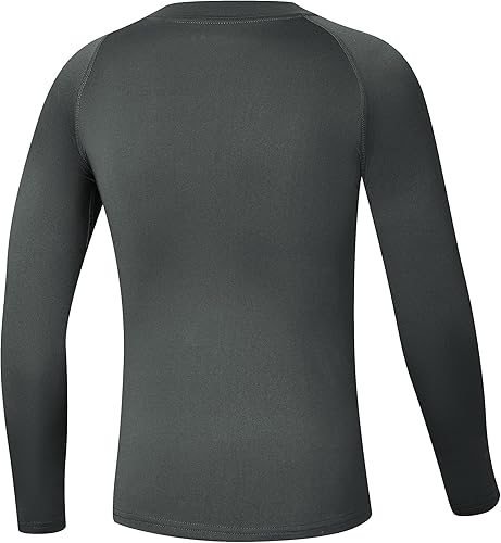 Miniatura 8 de Willit Camisas térmicas de compresión para niños y jóvenes capa base de vellón manga larga camisetas de fútbol para niñas