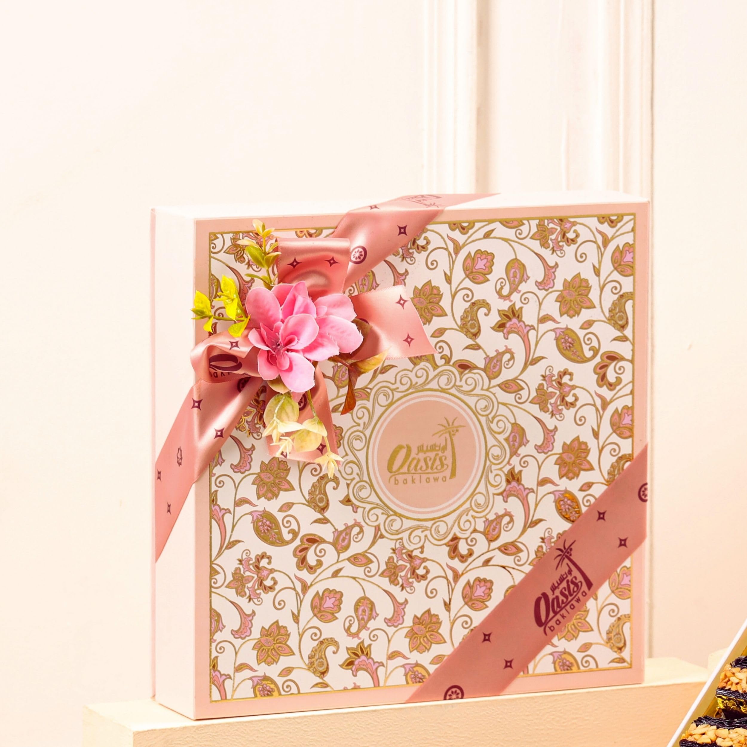 Oasis Baklawa Assorted Baklava Sweets | Rosello Collection Box – Premium Turkish & Lebanese Sweets Gift Box | Festive Gift Hamper for Rakhi, Diwali, Eid, Weddings & Corporate Gifting (25 PCS) 3