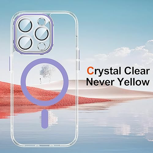 Miniatura 3 de 𝟐𝟎𝟐𝟑 𝑵𝒆𝒘 Designed for iPhone 15 Pro Case Clear,[2X Screen Protector][30X Anti-Yellow][Compatible with Magsafe][Built-in Camera Protector], 15FT 17