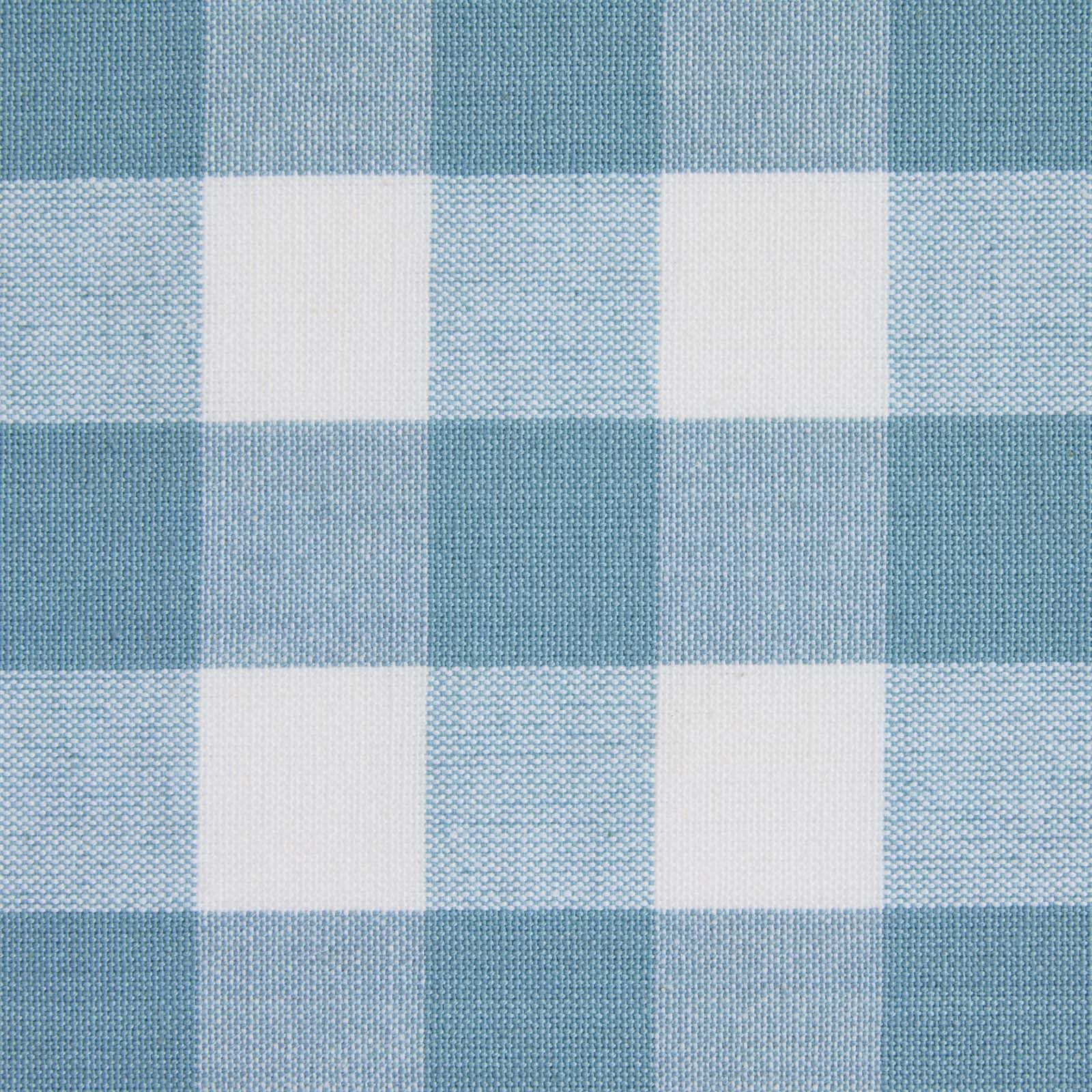 HOMESCAPES 100% Cotton Fabric Fat Quarters, Blue Block Check Cotton Fabric, 150cm Wide Cotton Fabric Squares By The Metre, Craft Material for Sewing, DIY, Patchwork & Quilting
