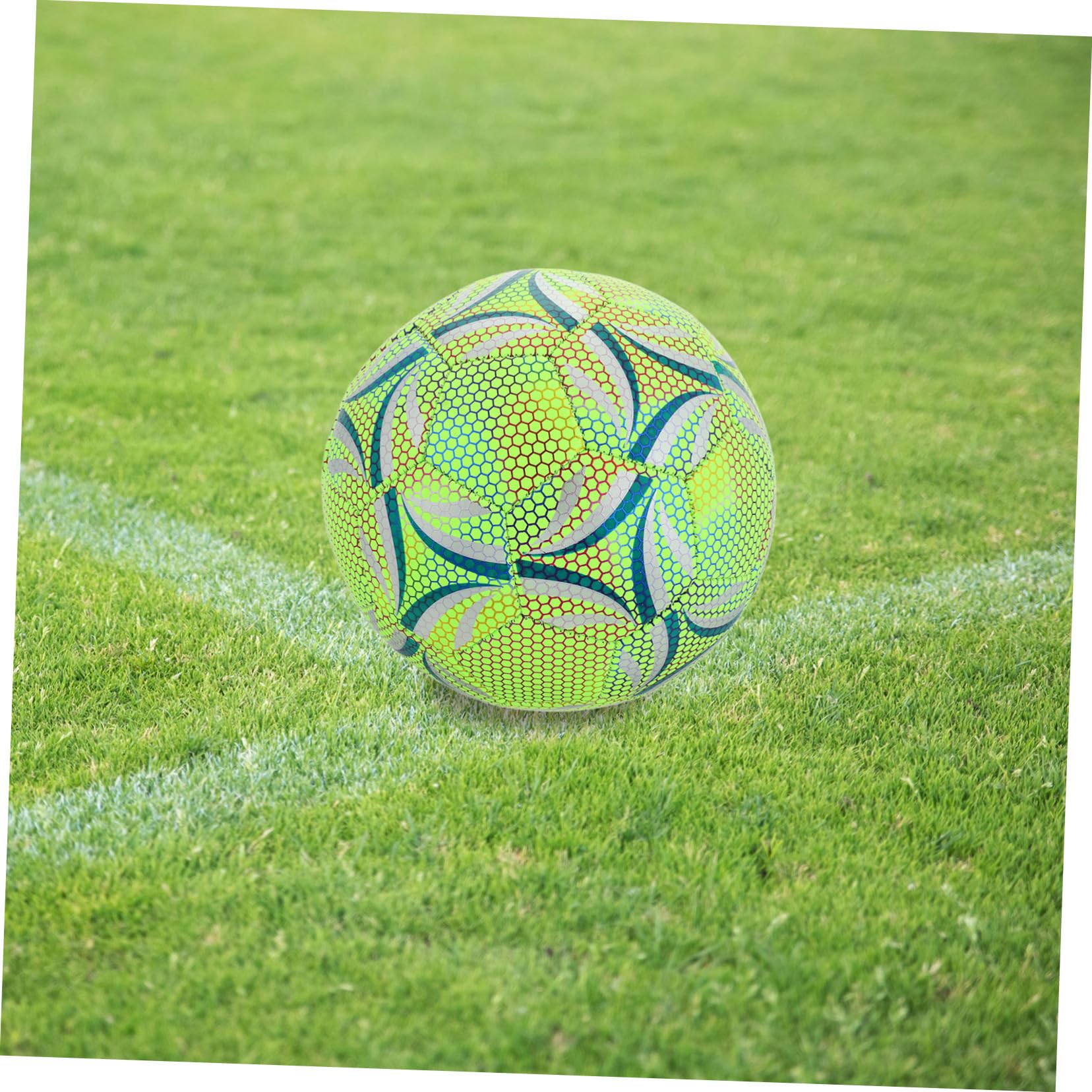Milisten Balón De Fútbol Iluminado para Entrenamiento Balones De Fútbol Holográfico y Duradero