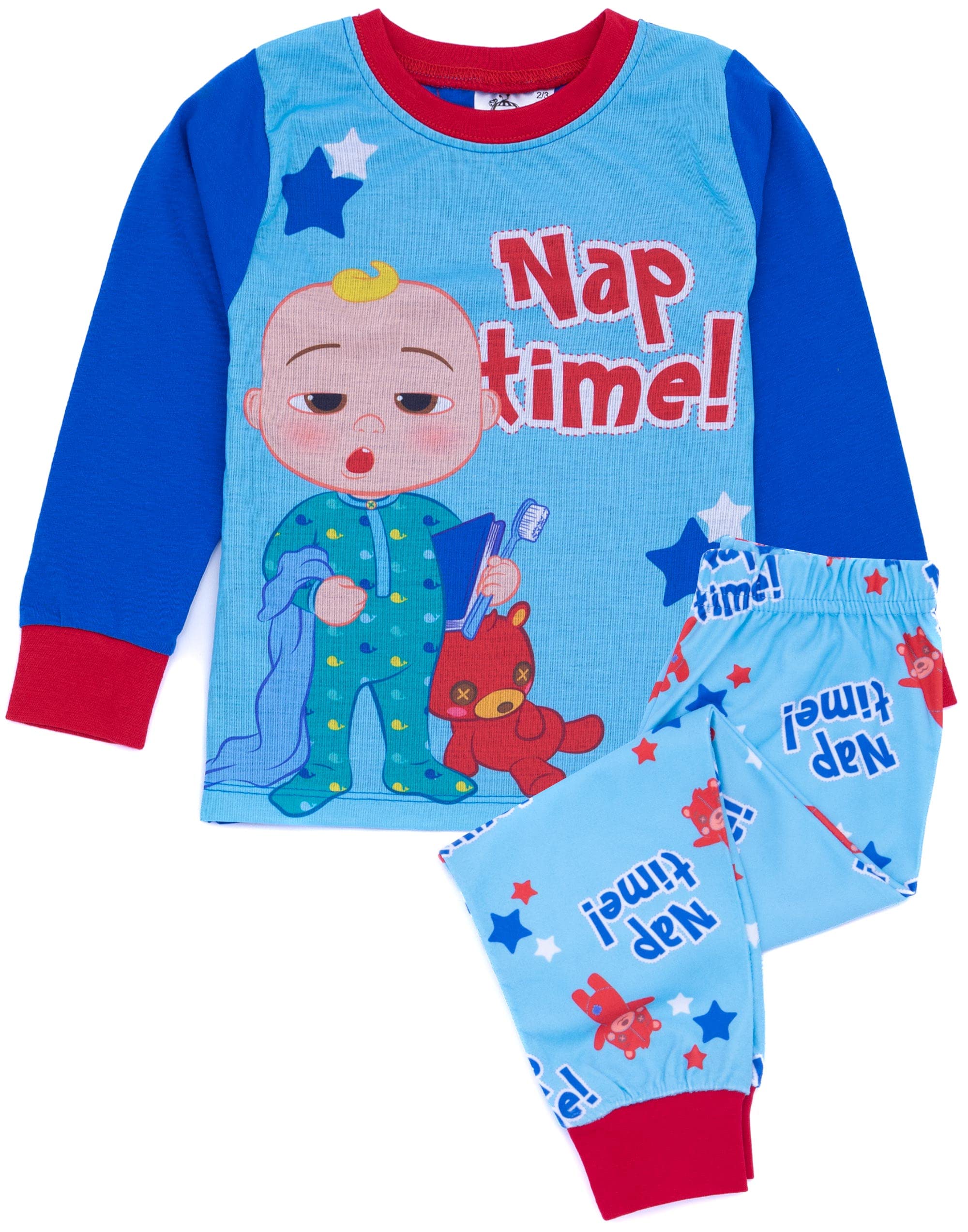 Cocomelon Boys Pyjama Set - Long Sleeve - Blue - Size 12-18 m