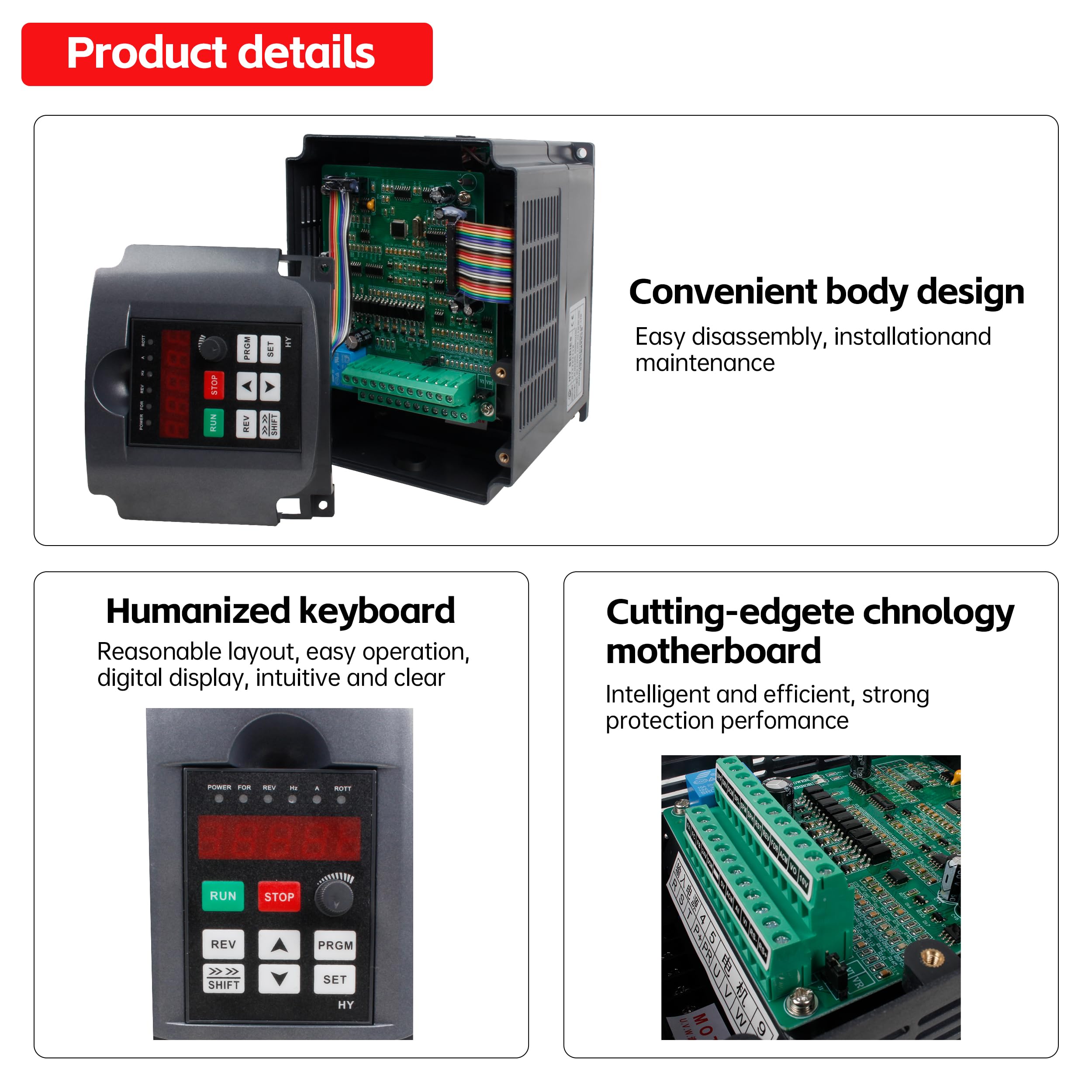km 【meltthelady】 RATTMMOTOR CNC Spindle Motor Kit Square 2.2KW 220V Air