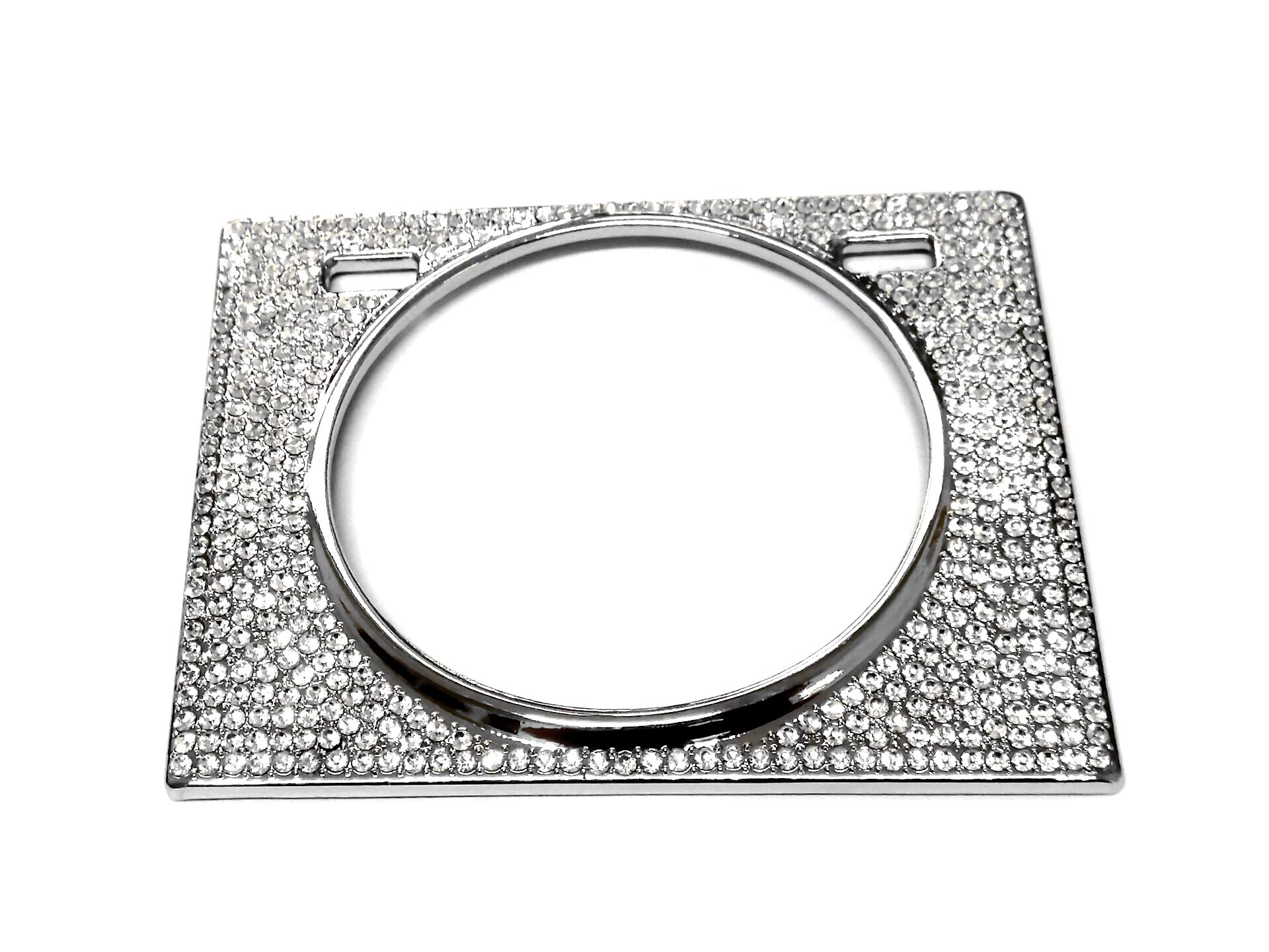 NIUHURU Car Bling Accessories for Lexus RX350 RX450 2016-2021Interior Watch Clock Rhinestone Decals (Silver)