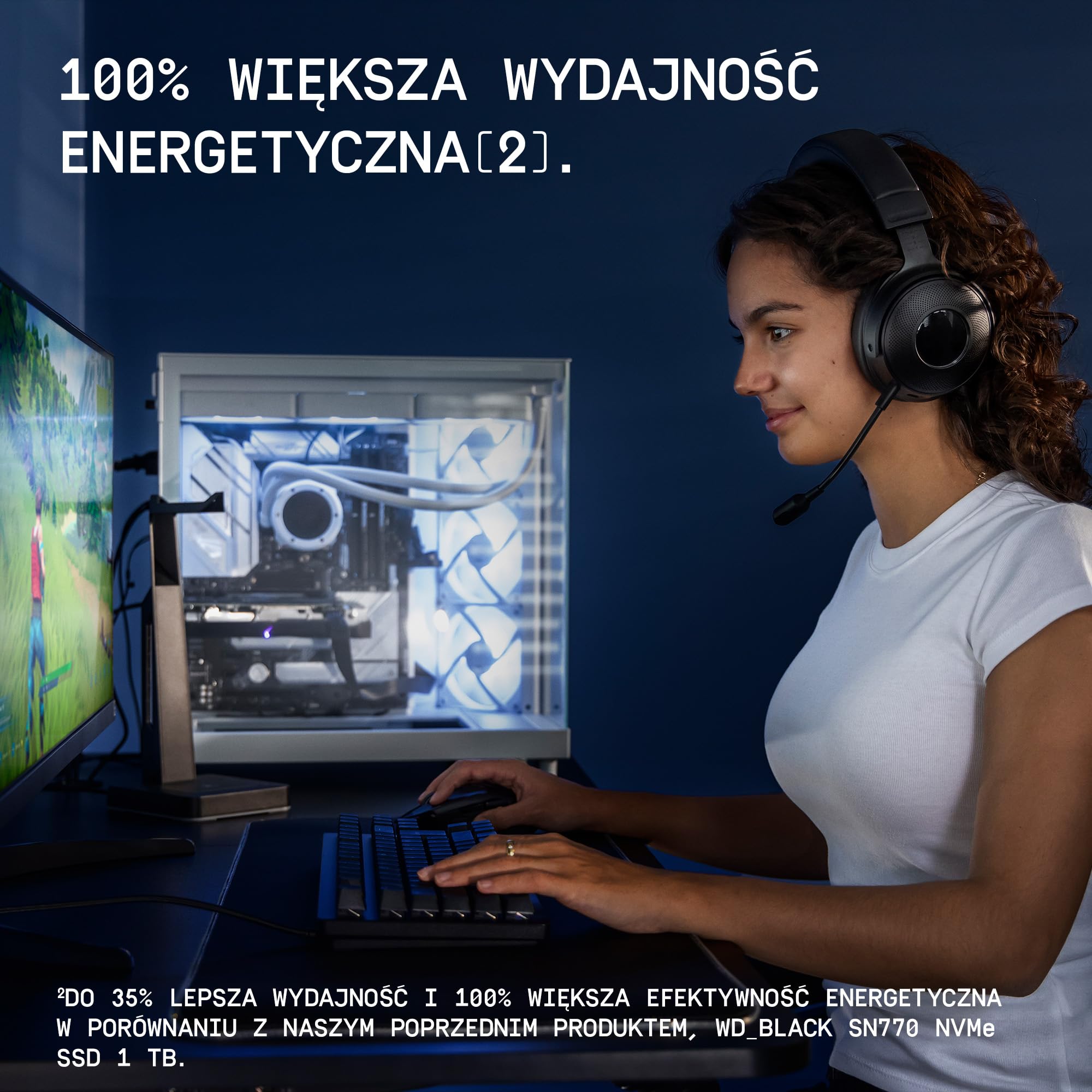 WD_BLACK SN7100 4TB NVMe SSD M.2 2280 (prędkości odczytu do 7000 MB/s, prędkości zapisu do 6700 MB/s, Next Gen TLC 3D NAND, DASHBOARD, do 2400 TBW) POWERED BY SANDISK