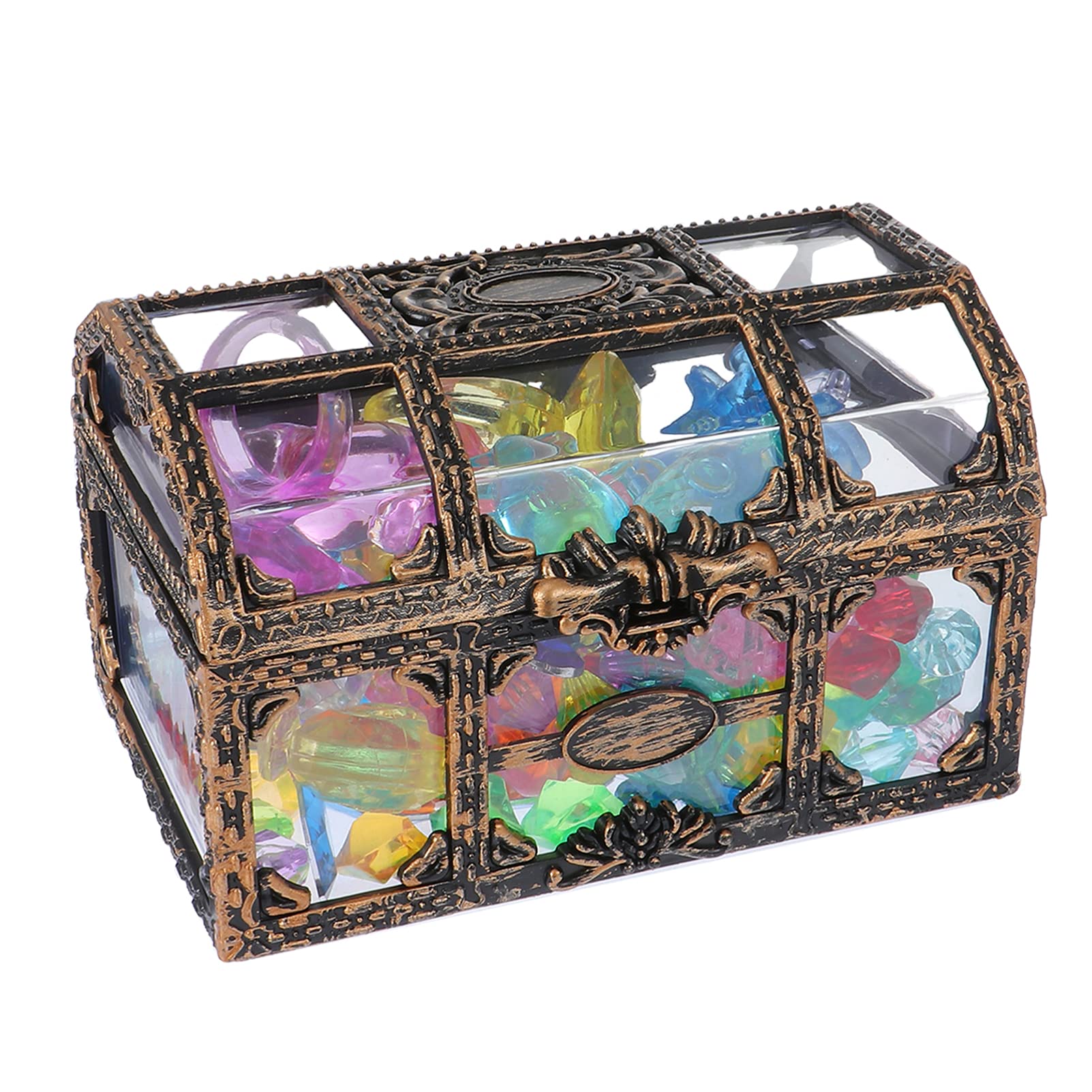 Toyandona Set Pirate Treasure Box With Gems Diving Gem
