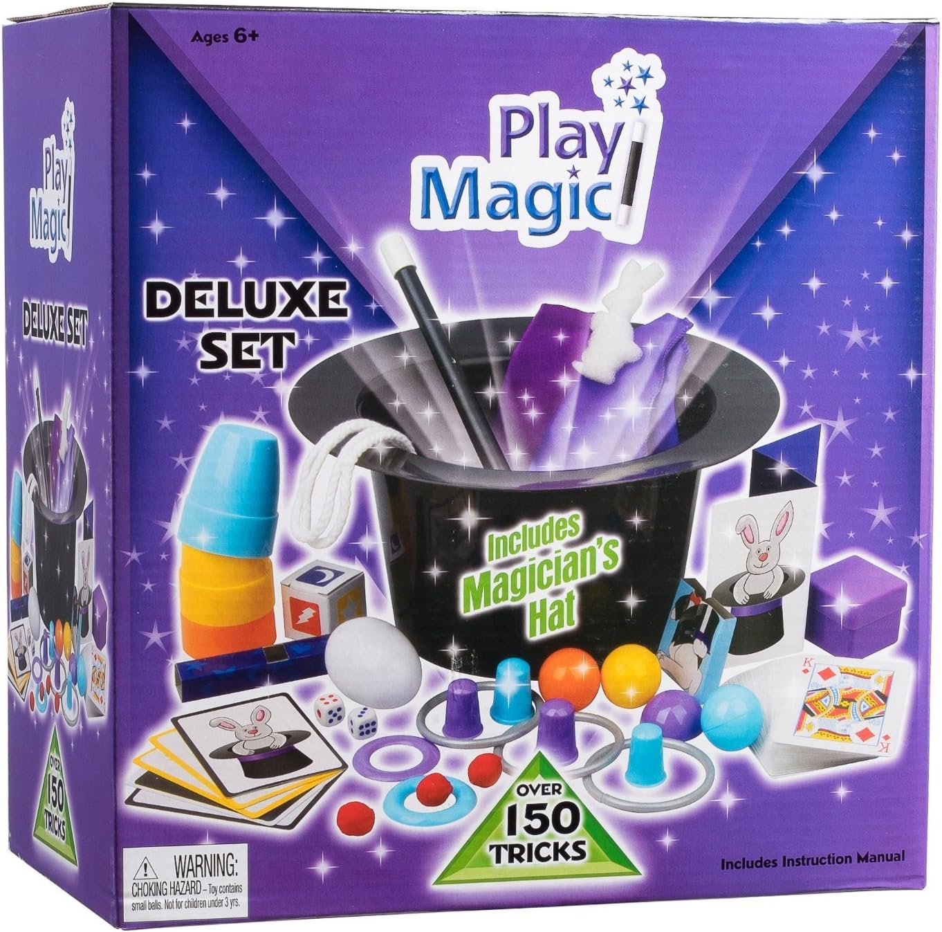 PlayMagic Deluxe Magician Set with Over 150 Tricks and Magician Hat