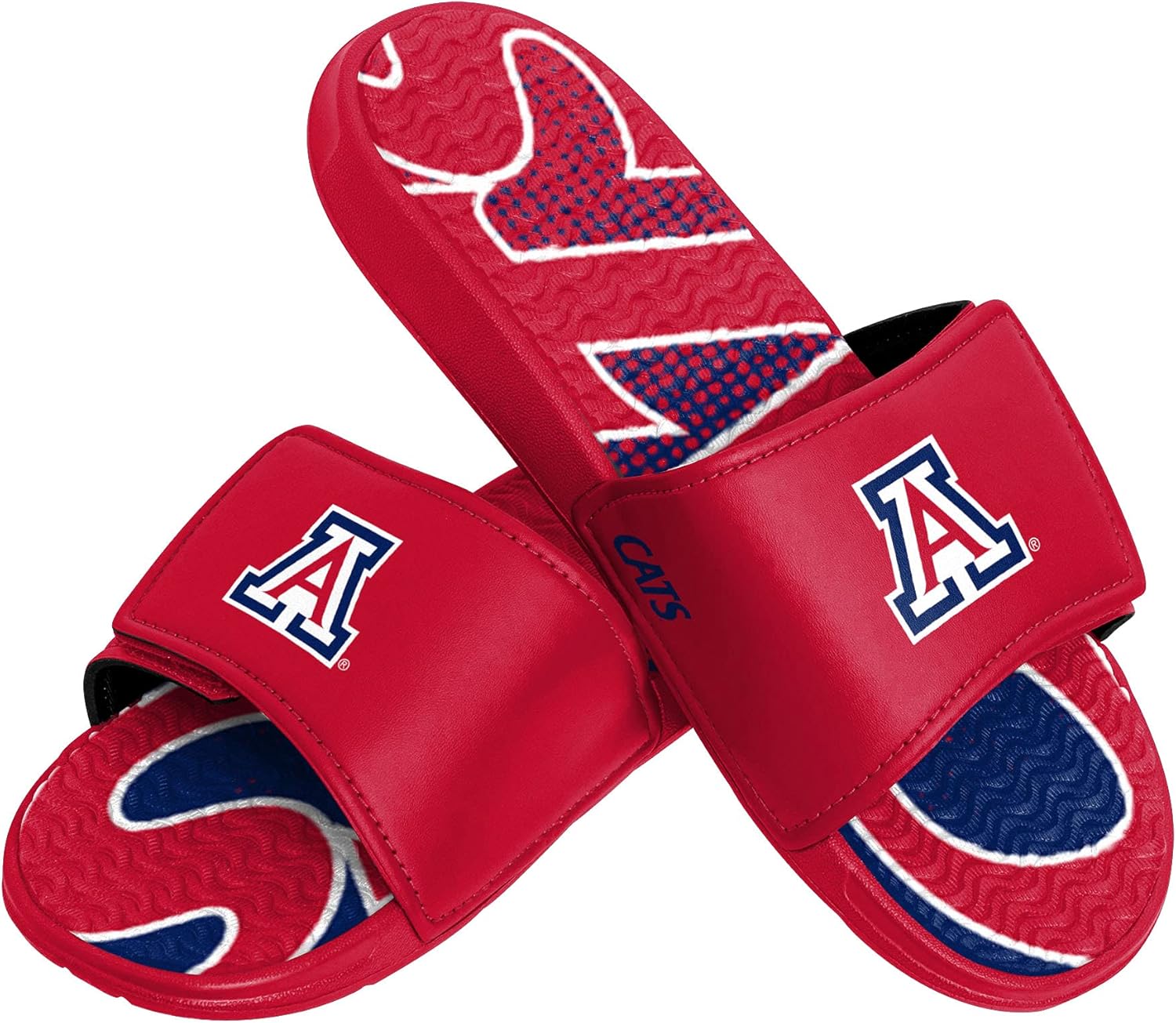 FOCO Arizona Wildcats NCAA Mens Gradient Wordmark Gel Slide - XL