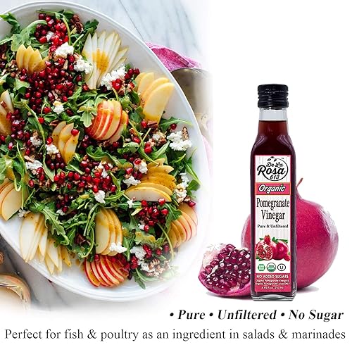 Miniatura 10 de De La Rosa - Vinagre balsámico orgánico y aceite de oliva virgen extra orgánico, 100% puro, vegano, kosher, sin OMG y sin gluten, ideal para