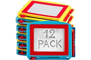 Mini Magnetic Drawing Board for Kids - (Pack of 12) Erasable Doodle...