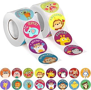 1000 PCS Teacher Stickers for Kids - 16 Specialized Designs for Teachers...