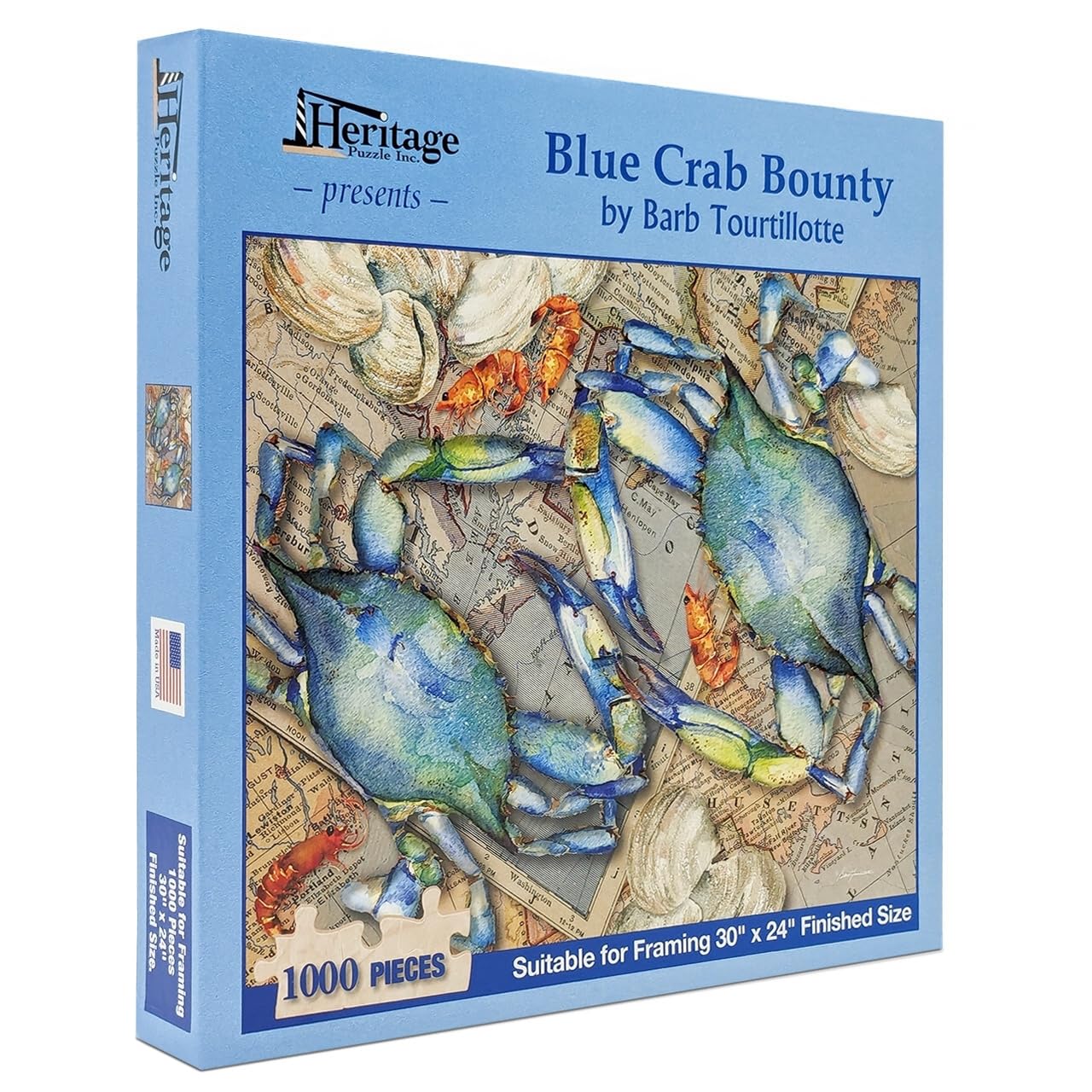 Amazon.com: Heritage Puzzle - Blue Crab Bounty by Barb