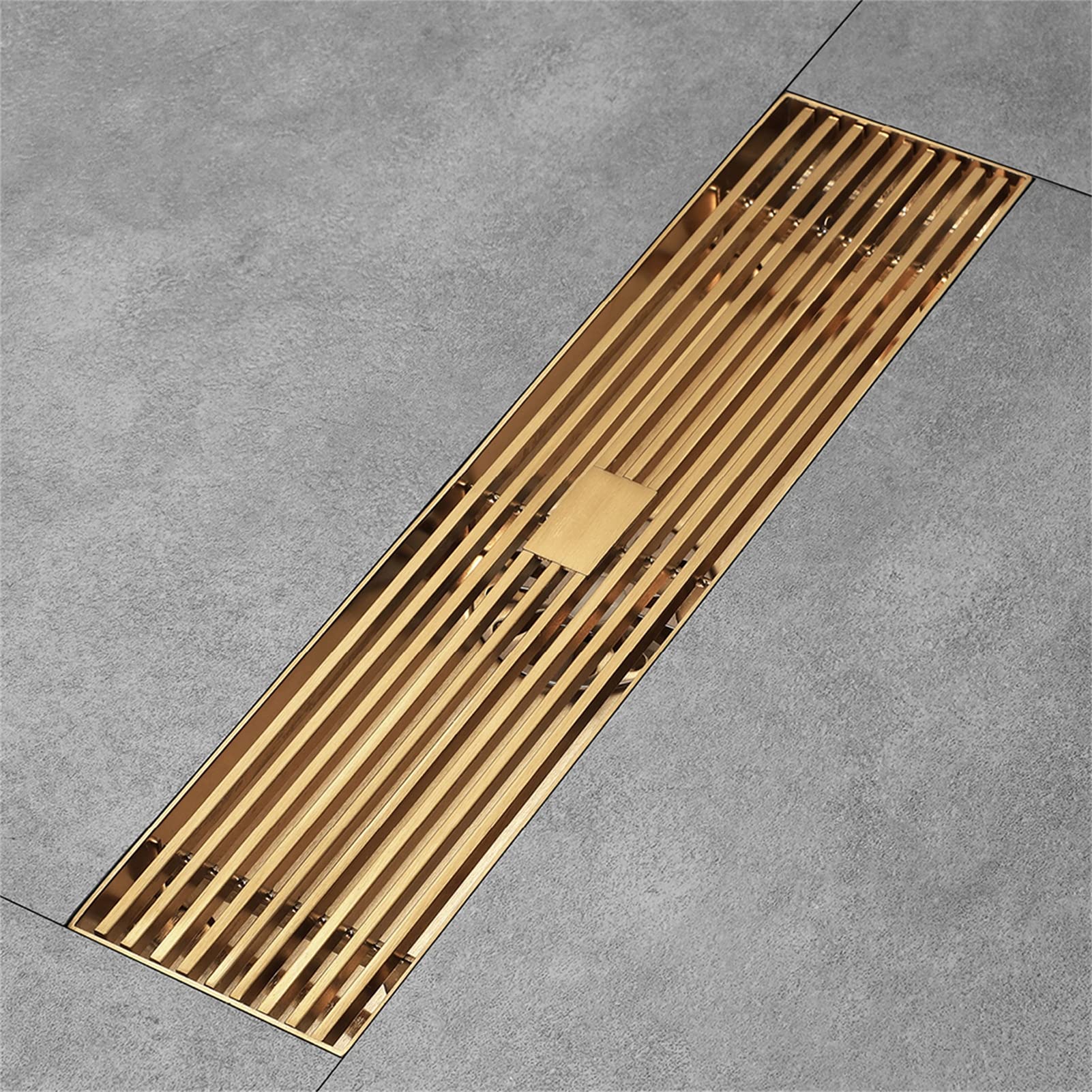 Desagüe de ducha lineal de acero inoxidable 304 cepillado con filtro de pelo, drenaje de suelo para ducha, baño y cocina, fácil instalación, resistente al óxido, diseño moderno