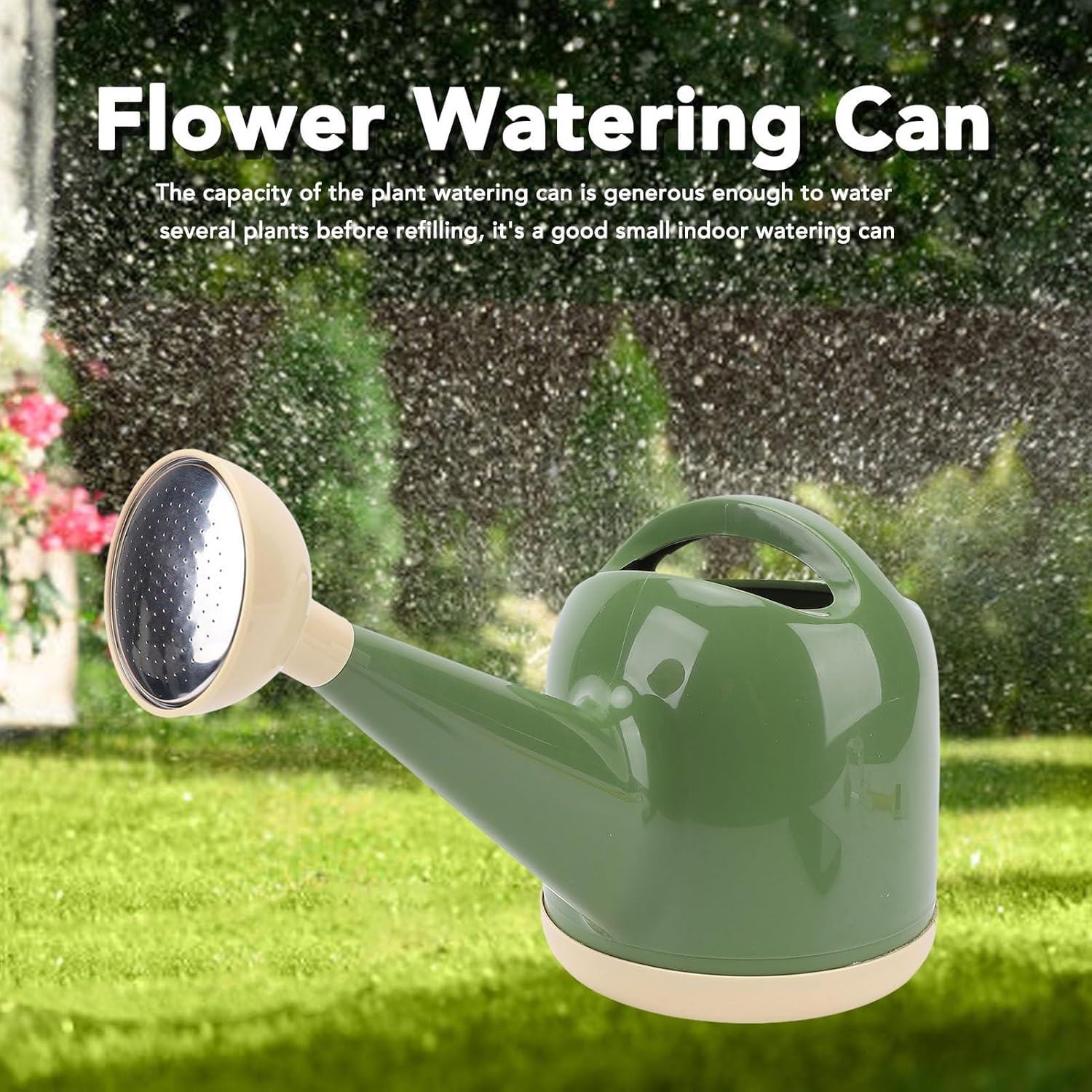 Watering Can Outdoor, 4l Plant Watering Devices Long Spout for House Plant Garden er (Dark Green)