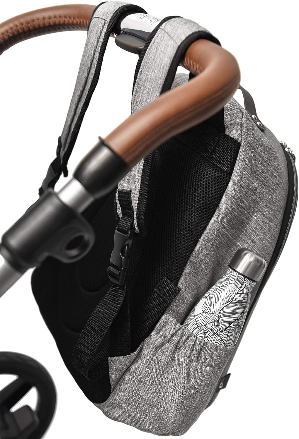 PacaPod Picos Pack Carbon Backpack Baby Changing Bag - Unisex Luxury Black Grey 3 in 1 Organising System