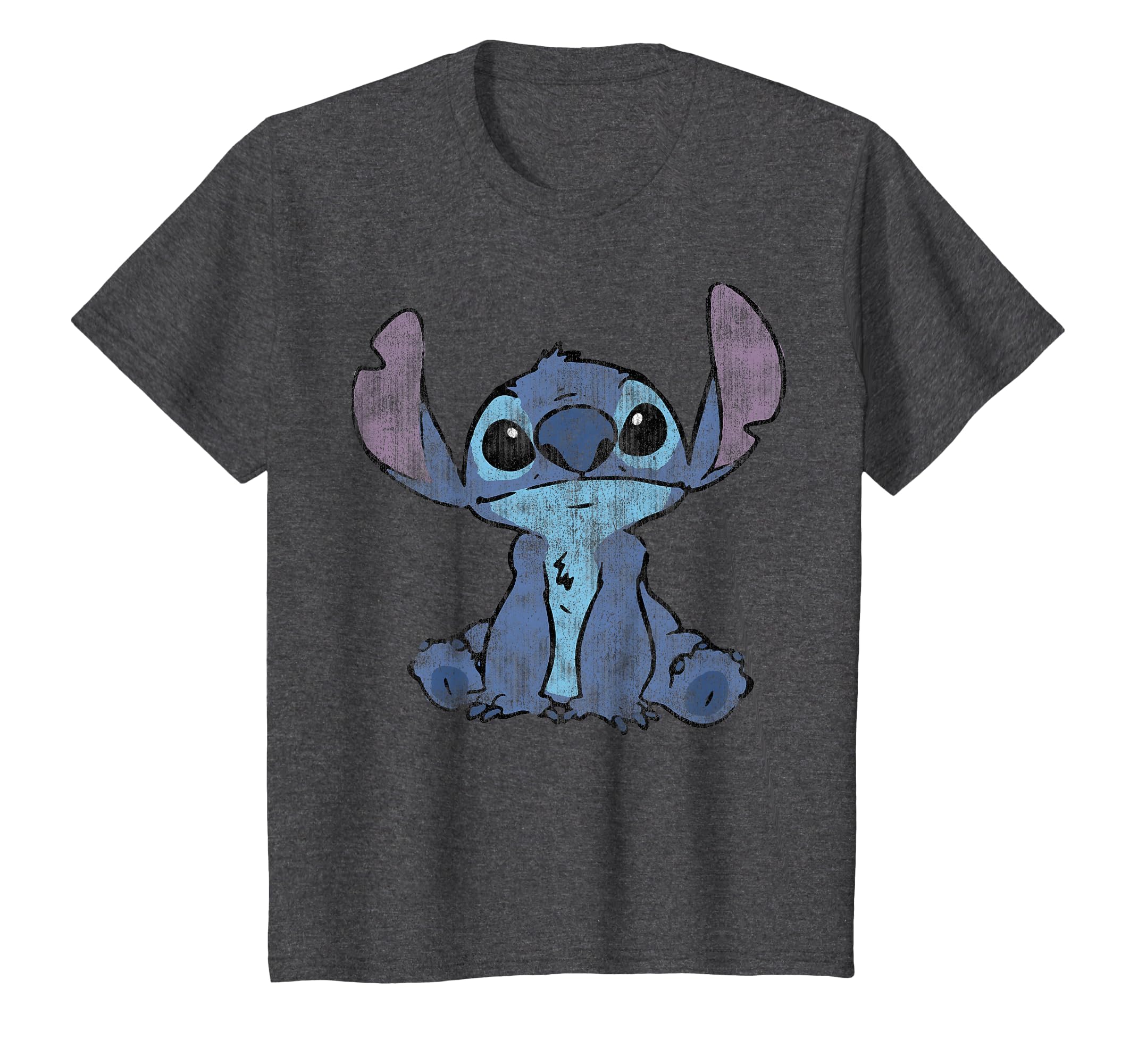 Disney Lilo &amp; Stitch Distressed Stitch Portrait T-Shirt