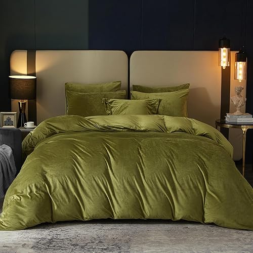 SE SOFTEXLY Funda de edredón de terciopelo rojo tamaño King, funda de edredón de franela suave con cremallera, funda de edredón de terciopelo sedoso