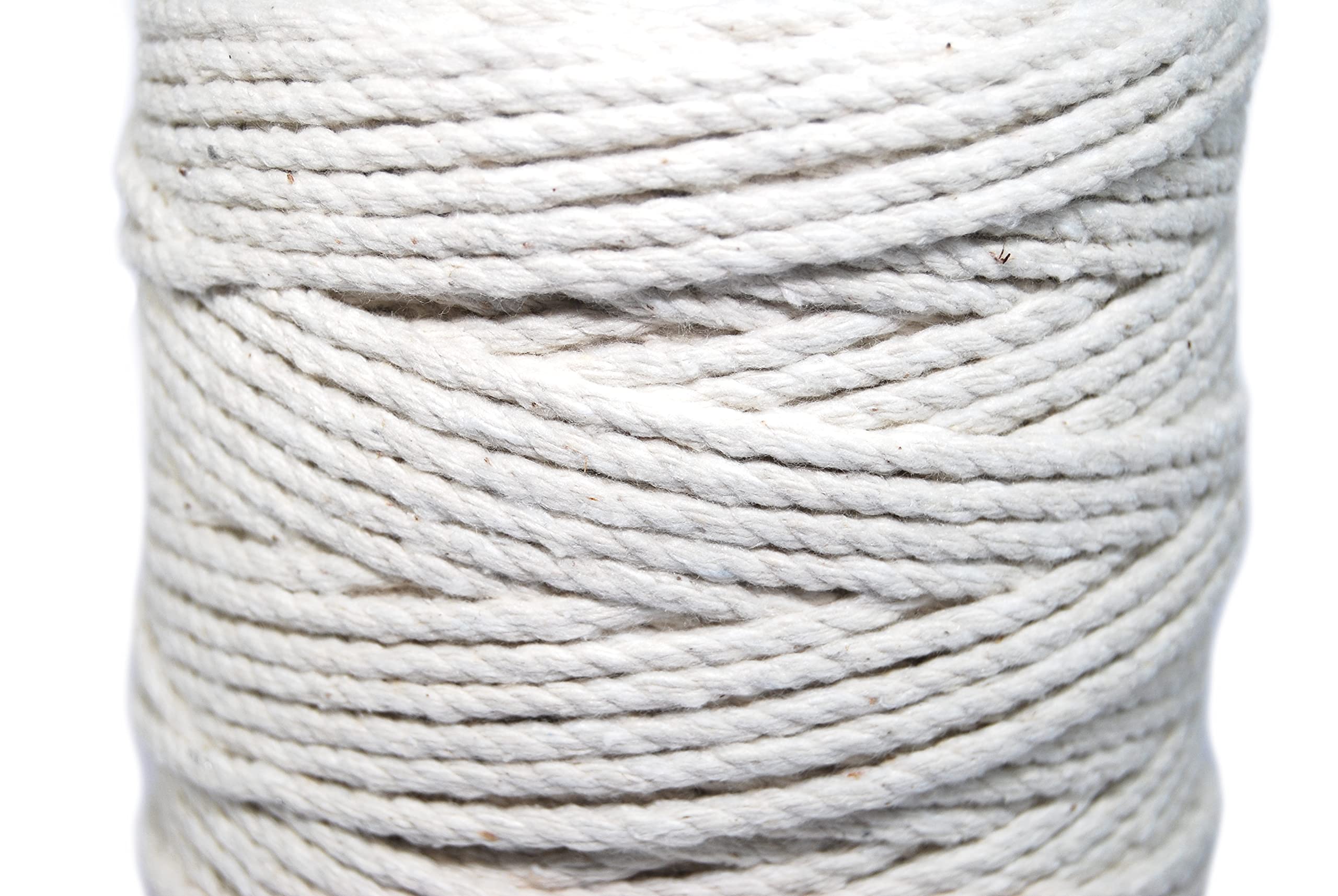celloexpress Cotton Piping Cord - White - Upholstery, Soft furnishings, Dressmaking (Not Pre-Shrunk) (4mm, 5m - 500cm)