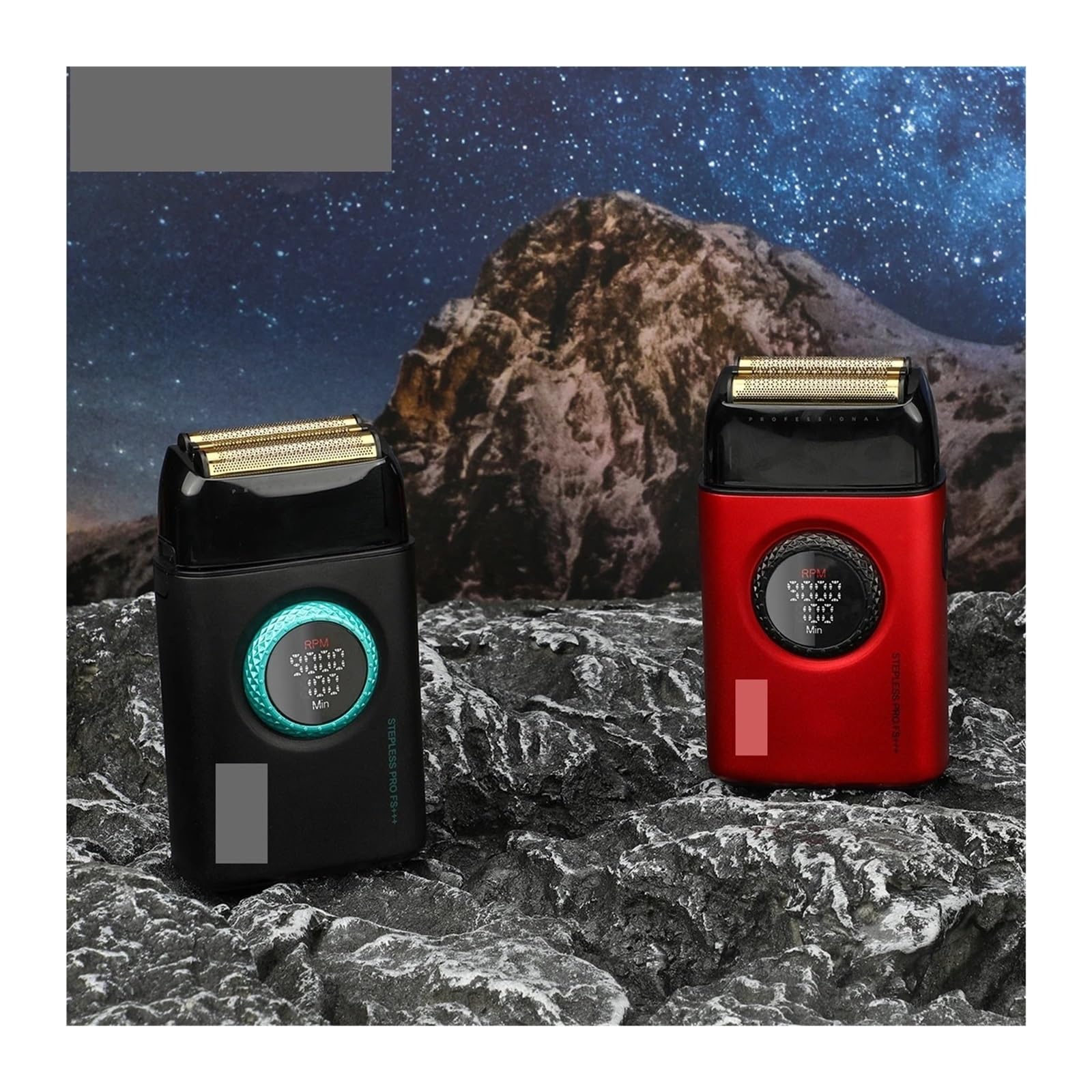 Adatto per rasoio elettrico professionale da uomo – Regolabarba portatile con motore alternativo da 9000 giri/min e display (BIack)