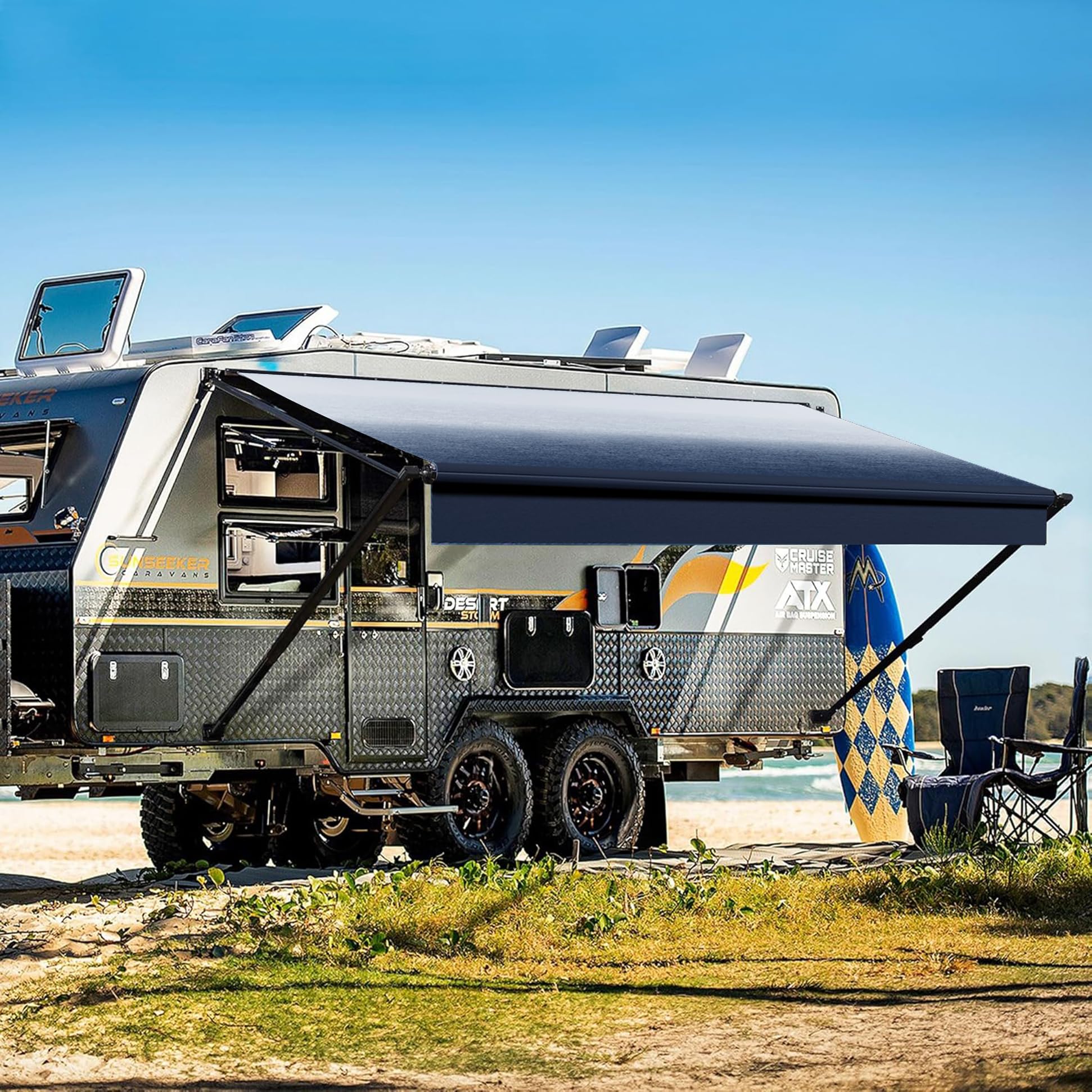 YESCAMP 10ft Manual RV Awning Complete Kit