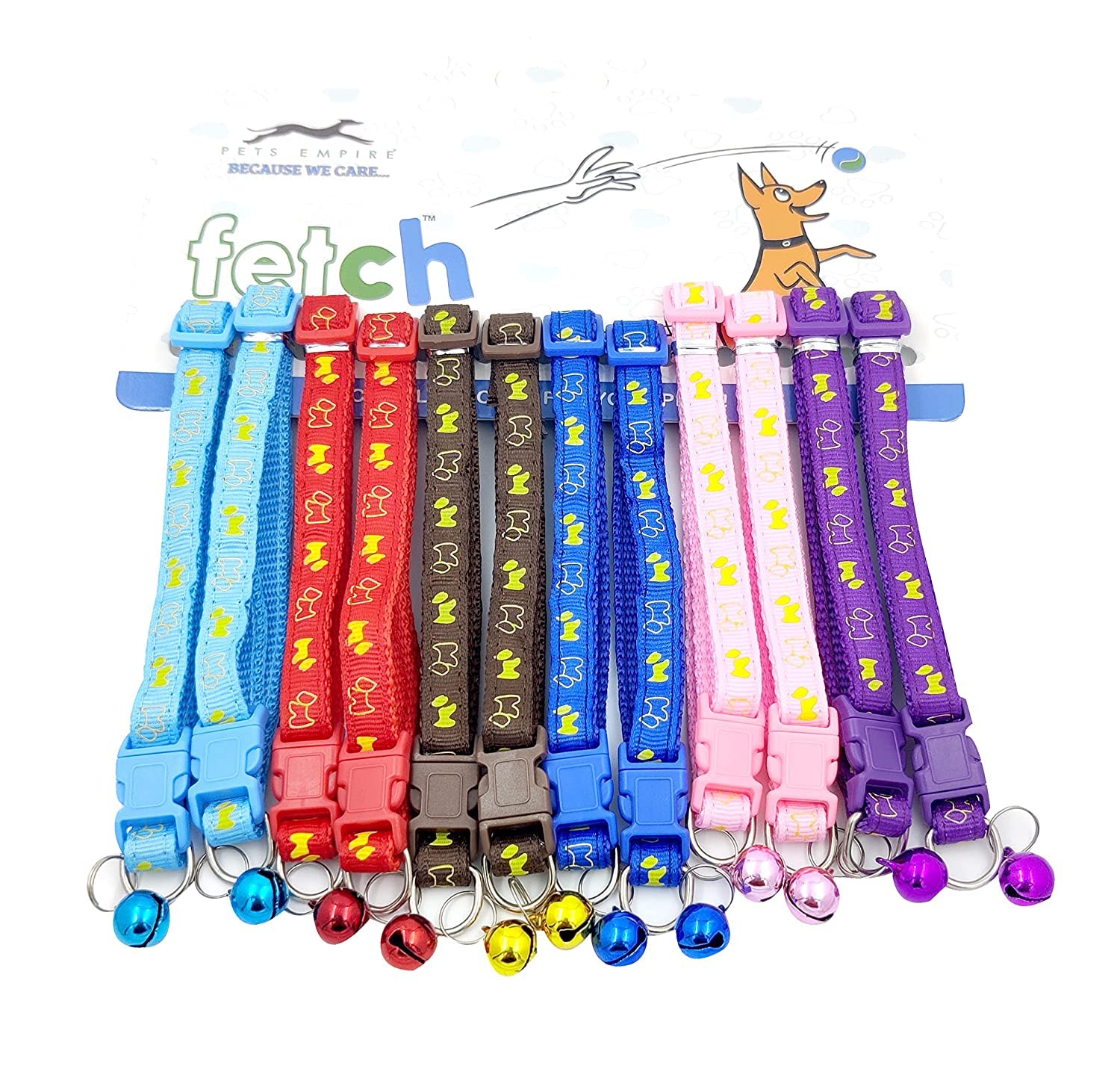 Buy Royale Dog Cat Collars Set of 2 with Bell,Kitten and Small Dogs