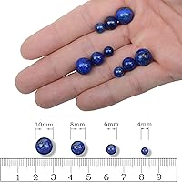 Vista 5 de AD Beads Cuentas sueltas redondas de piedras preciosas naturales de 381 mm para pulseras, collares, aretes, manualidades de joyería DIY